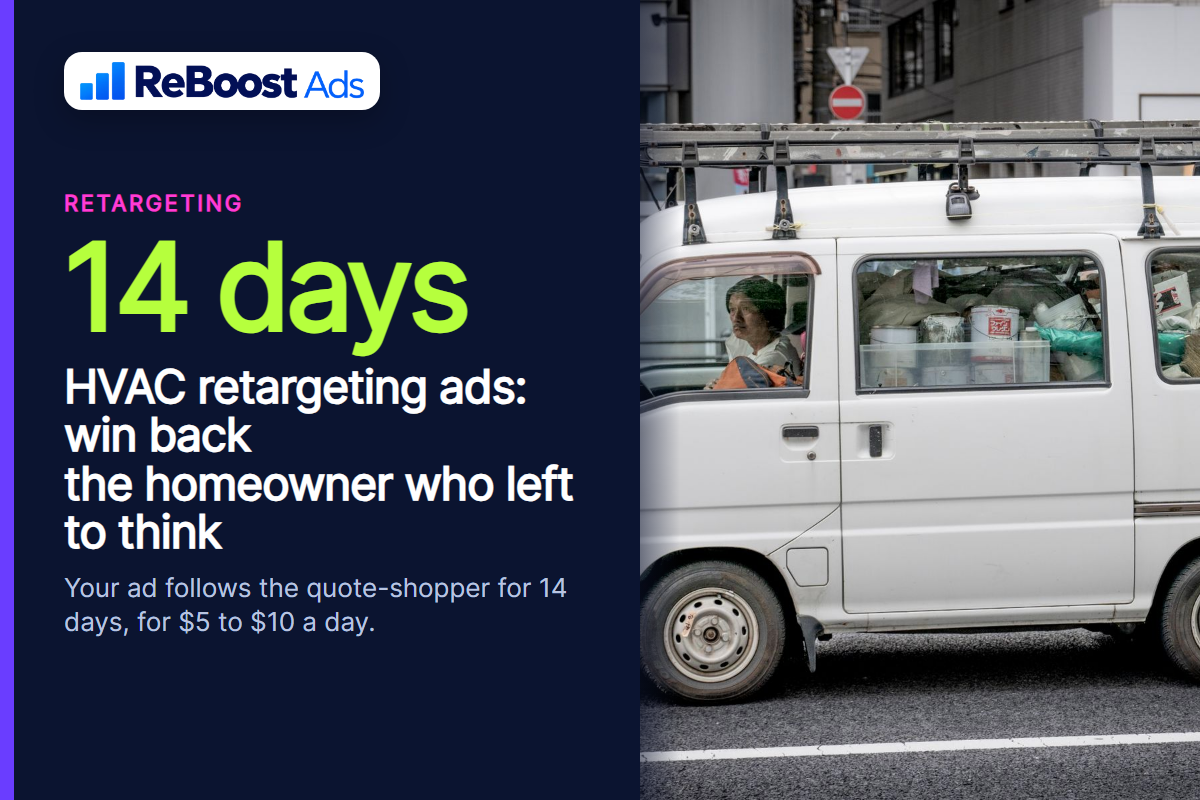 HVAC retargeting ads: how to follow the quote-shopper home on Facebook and Instagram