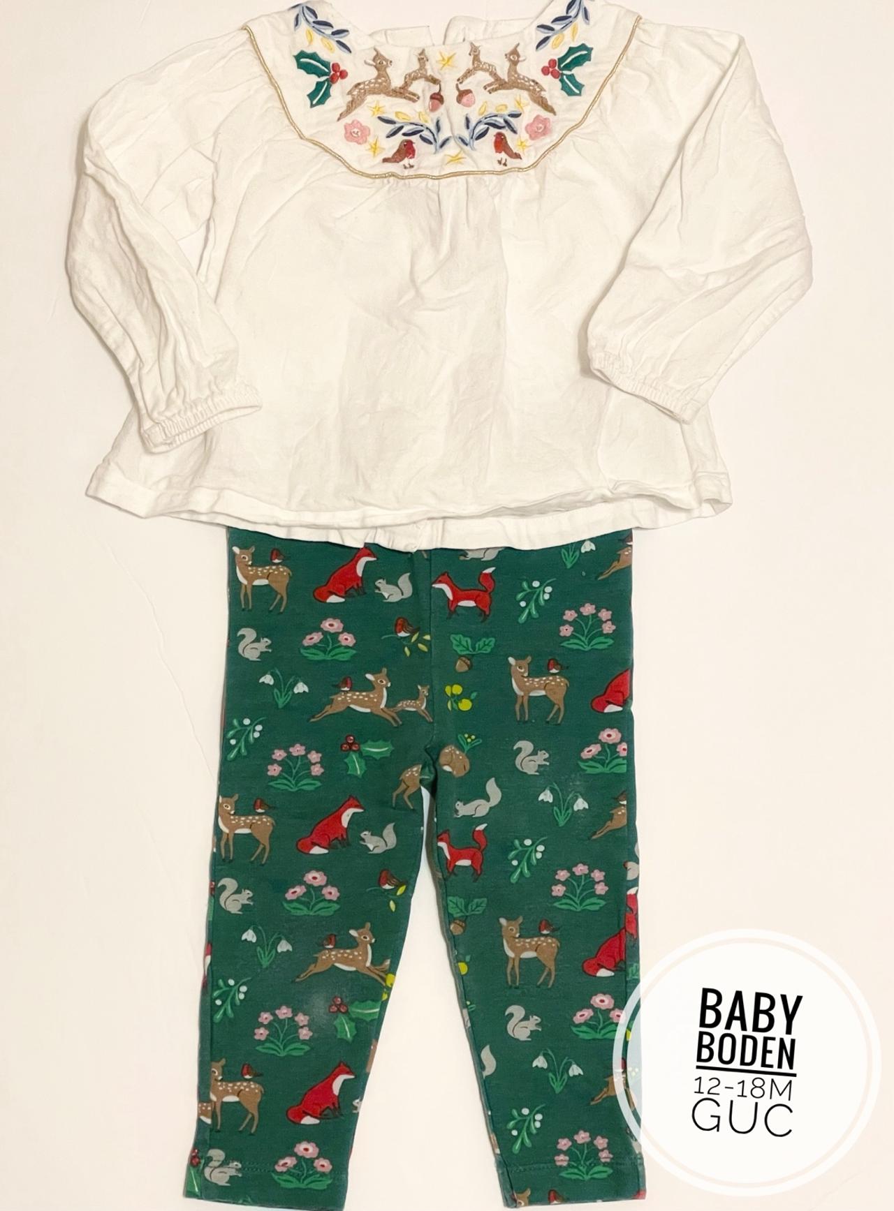 $24.43 - Baby Boden holiday Christmas winter animals playset 12-18m