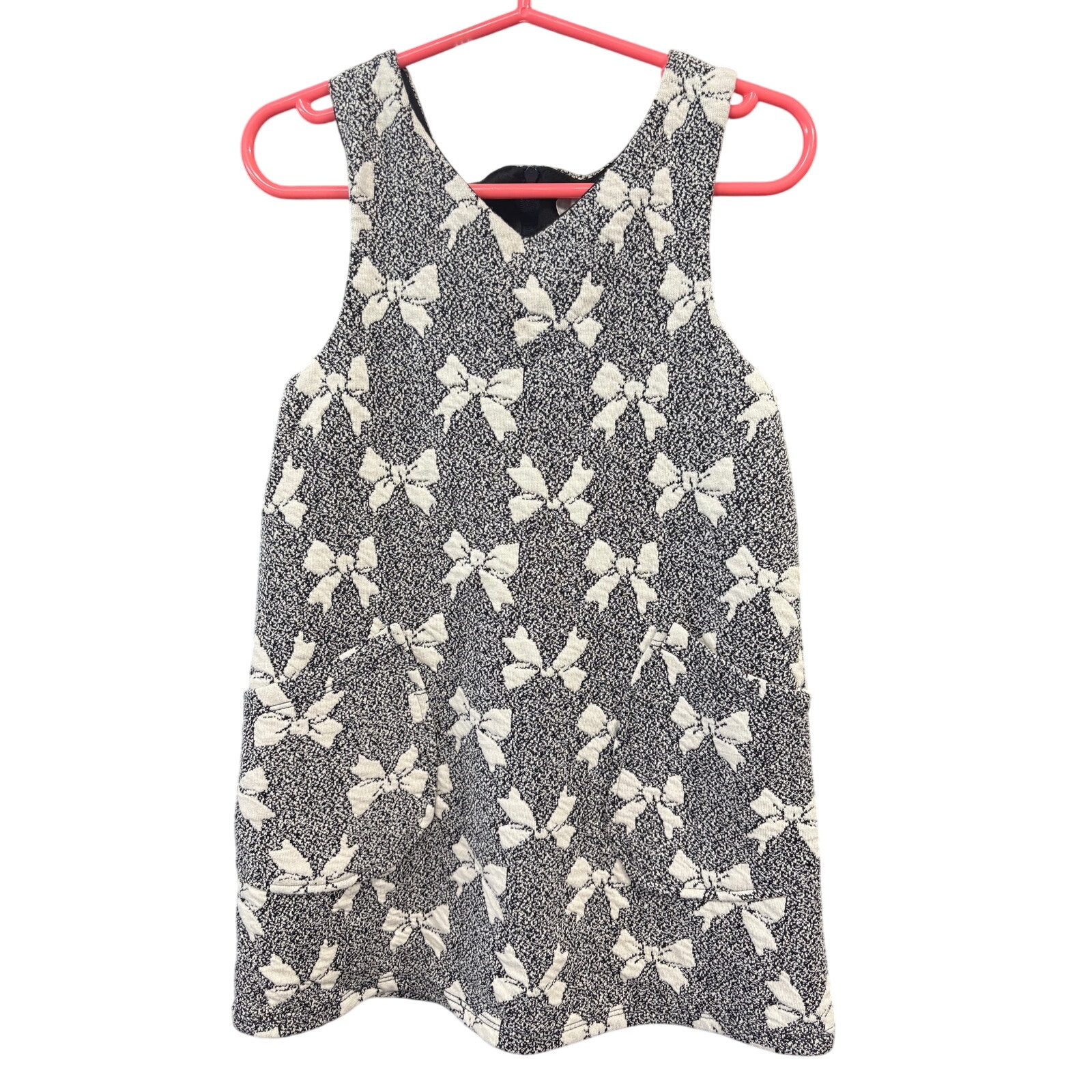 $7 - Black and White Sleeveless Dress w/ Bows - Rare Editions - 3T