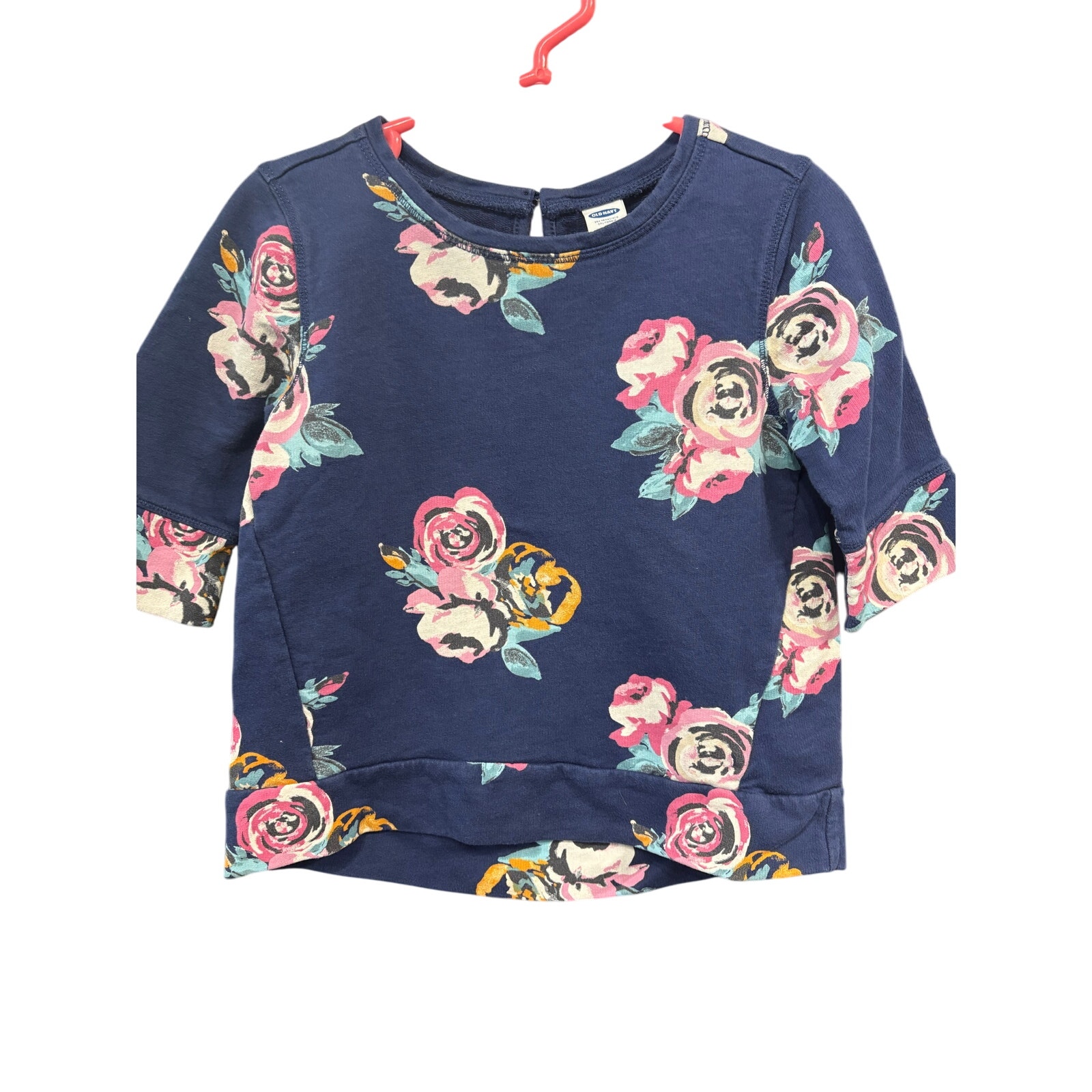 $3 - Navy Floral Sweater - Old Navy - 4T