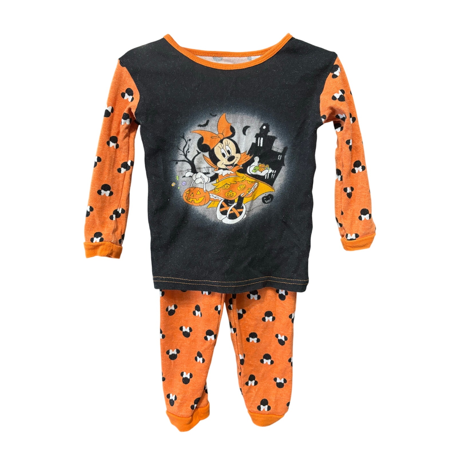 $5 - Minnie Mouse Halloween Pajama Set - Disney - 4T