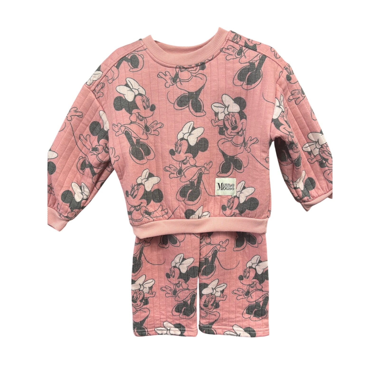 $7 - Pink Minnie Mouse Sweater Set - Disney - 3T