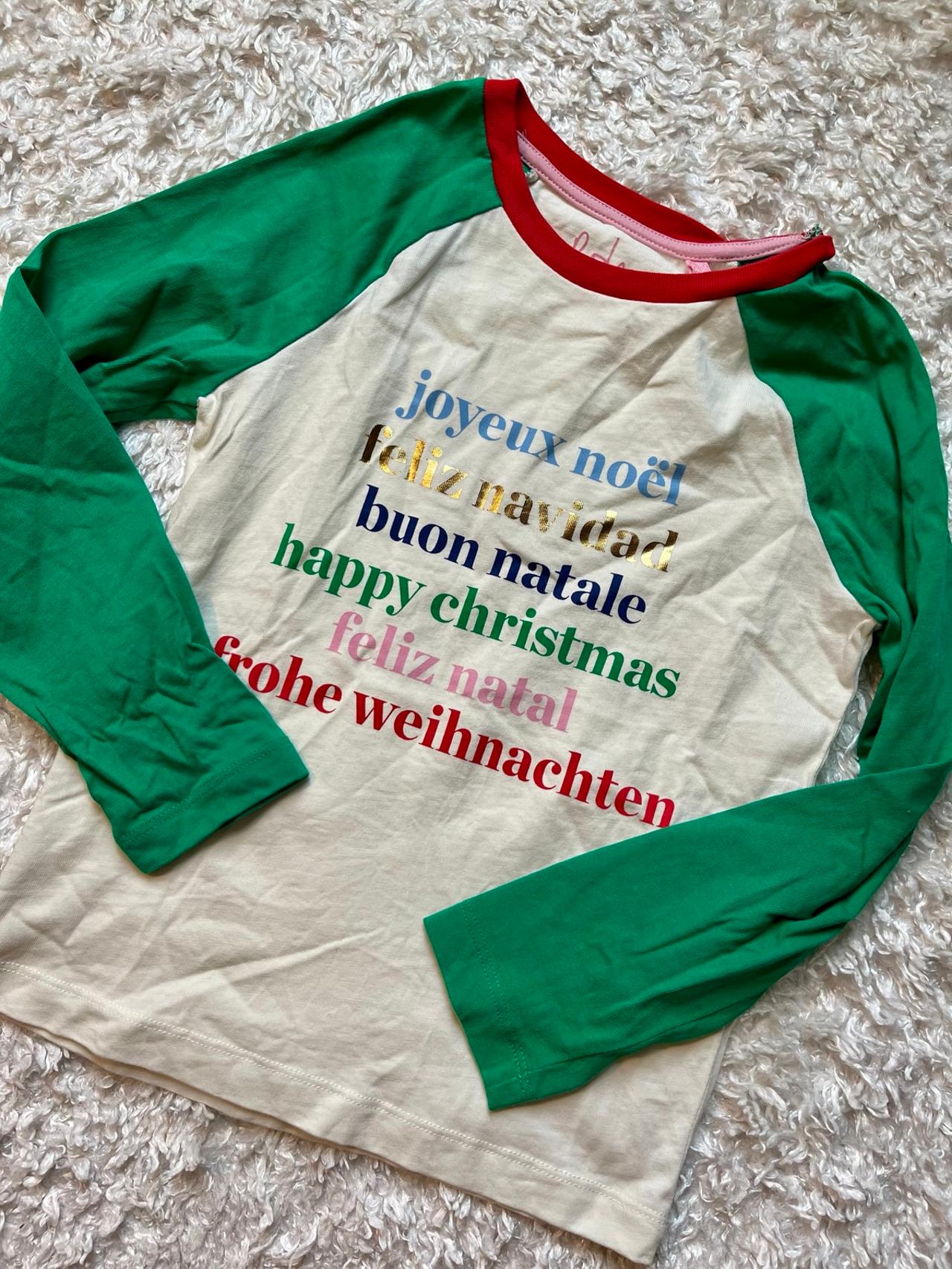 $13.30 - Mini Boden Holiday Greetings Raglan 7/8