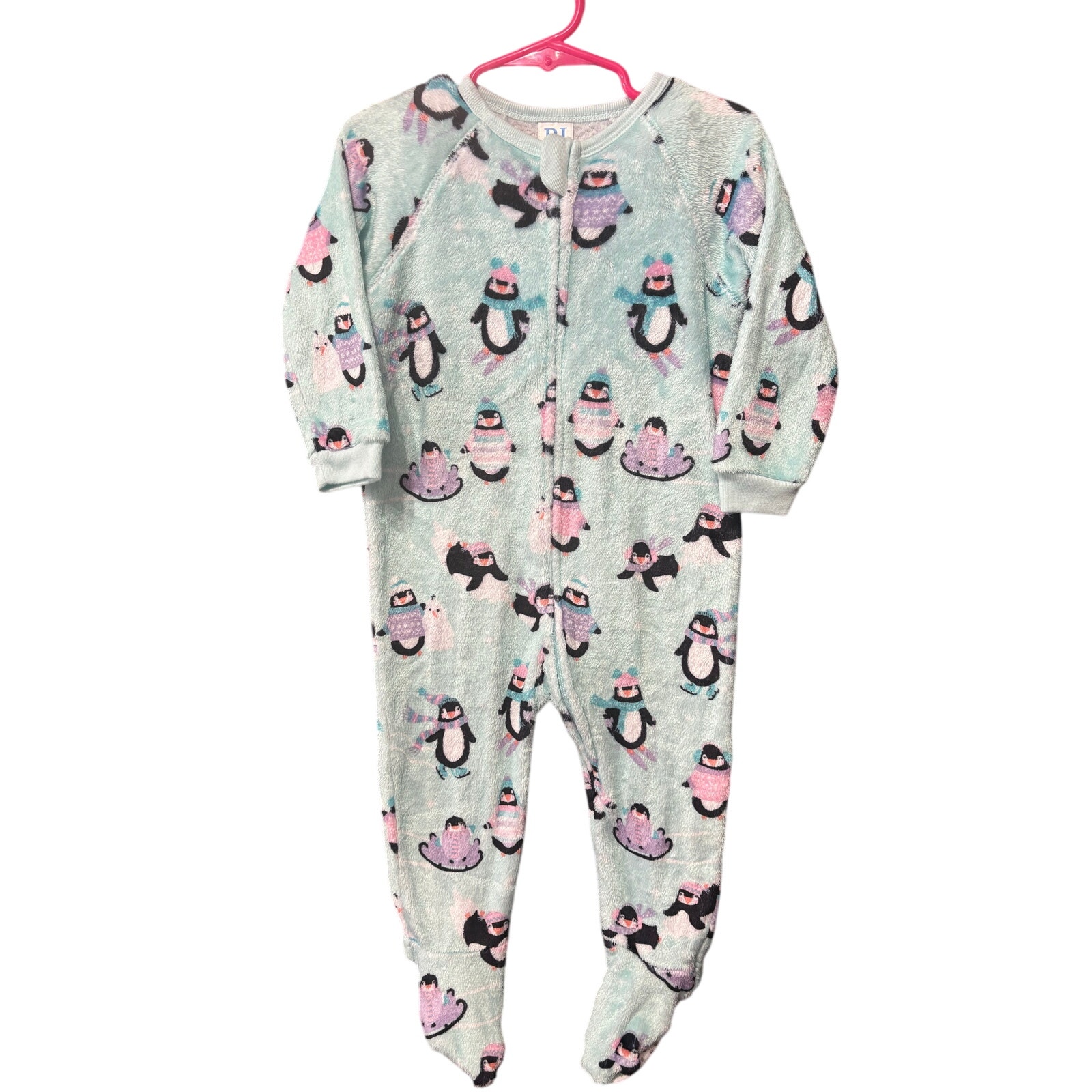 $4 - NWOT Fuzzy Penguin Sleeper - The Children's Place - 18-24mo