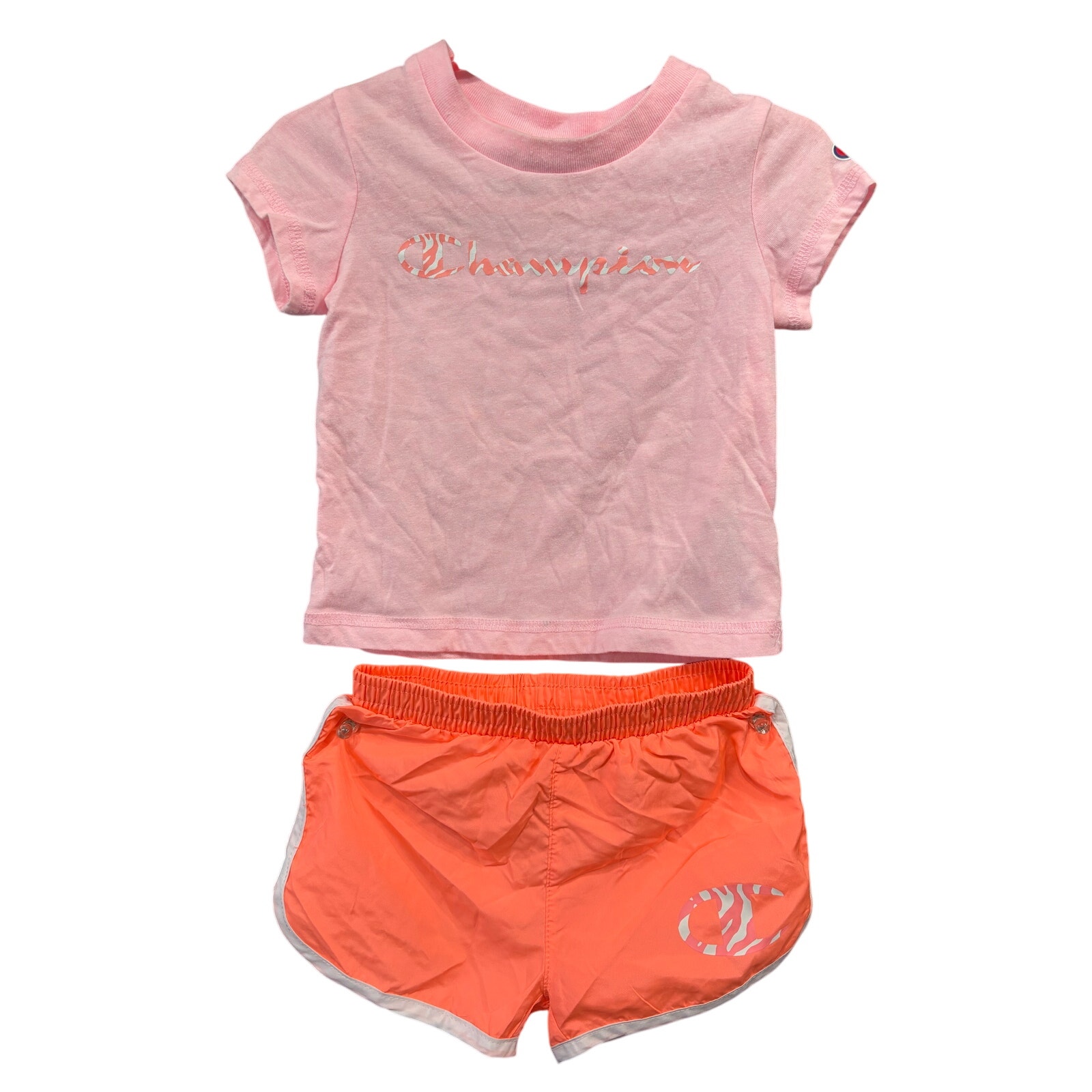 $5 - Pink SS Outfit - Champion - 12mo