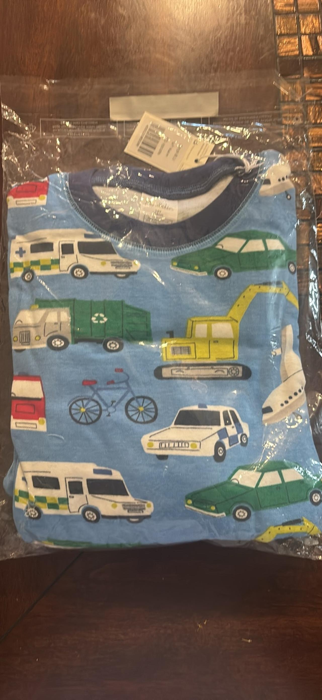 $20 - Mini Boden Boys Pajamas Set blue w/ cars – Size 14Y – 100% Cotton