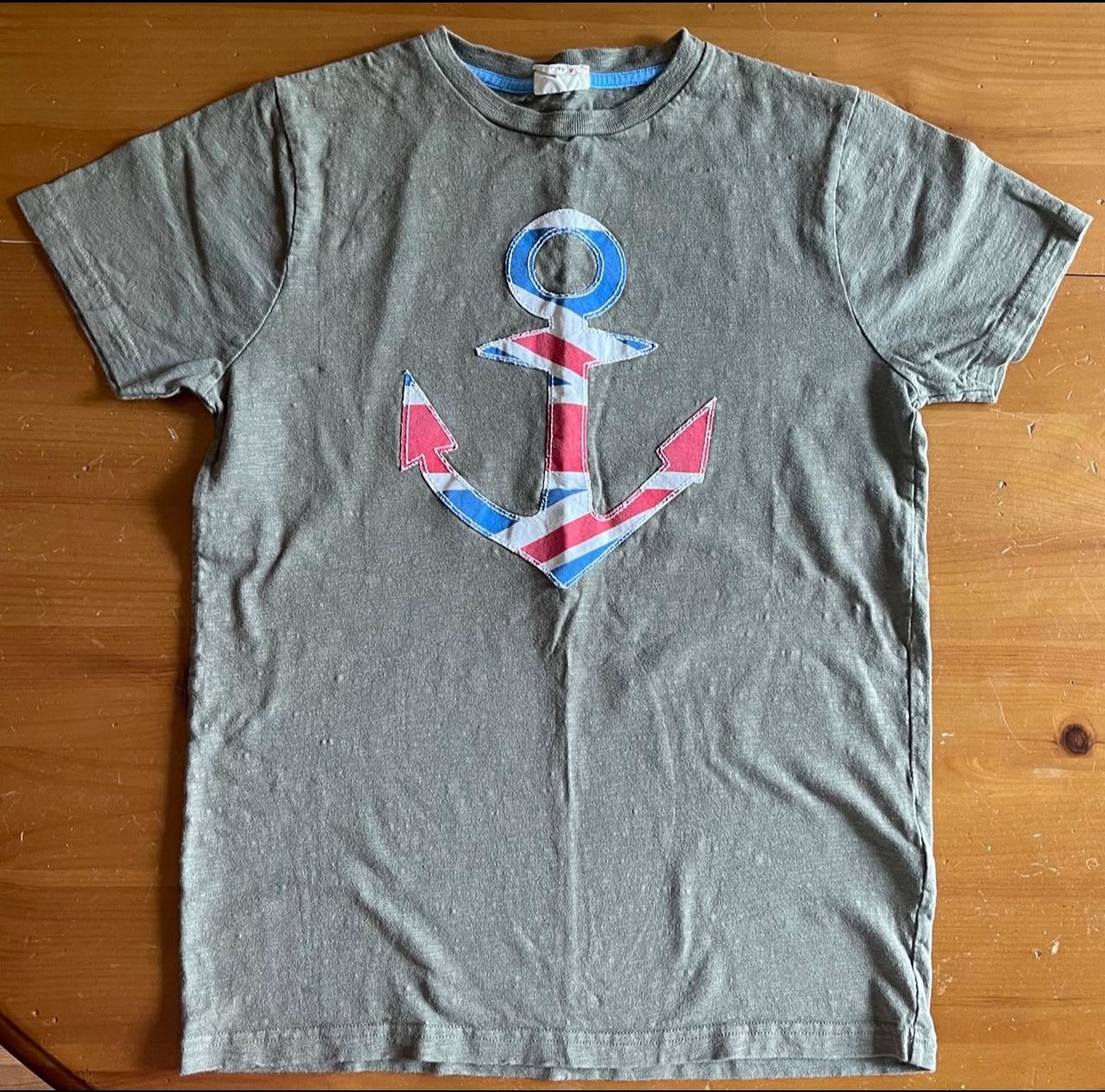 $8.99 - Mini Boden Appliquéd Anchor Tee - sz 11-12 yrs