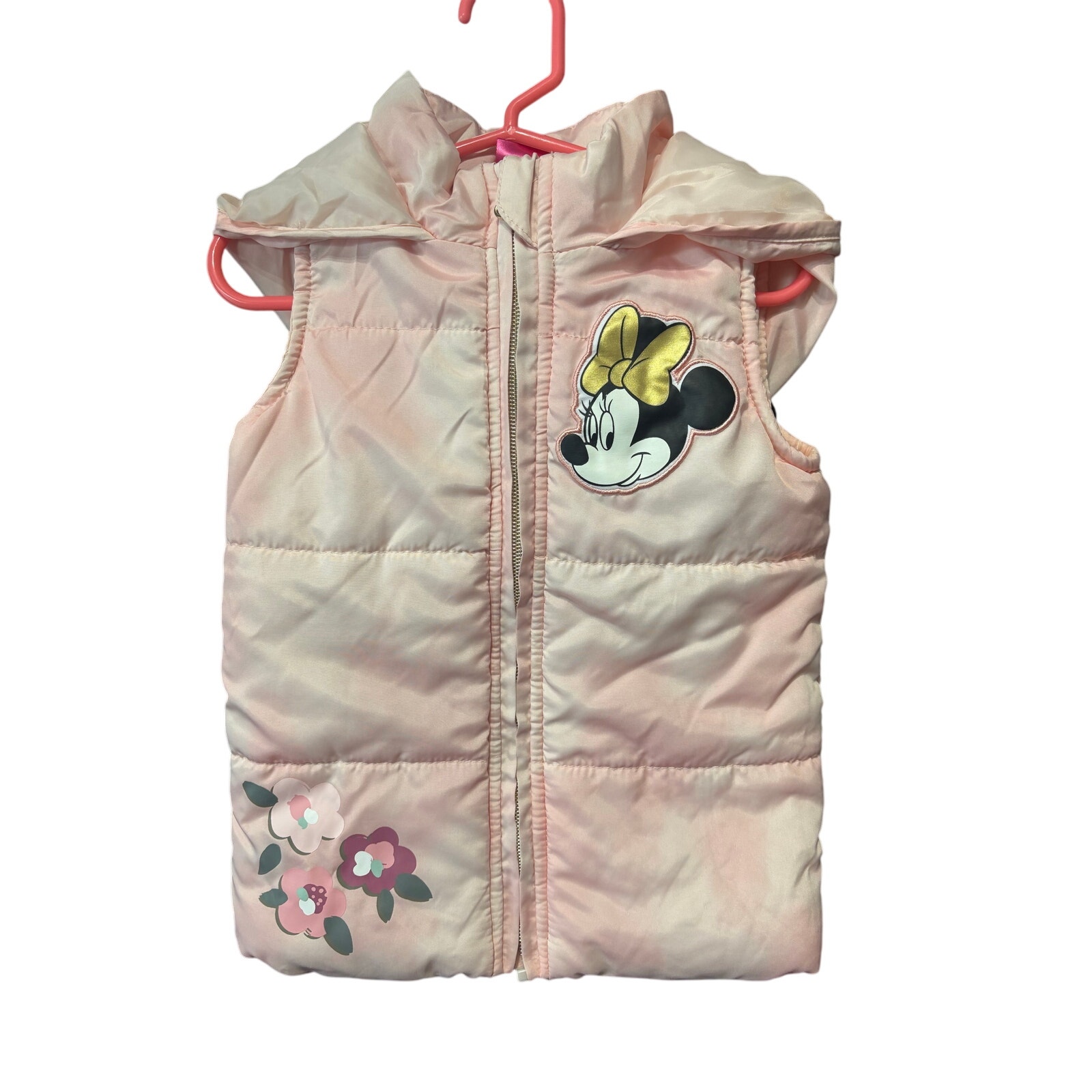 $7 - Minnie Mouse Hooded Puffer Vest - Disney - 3T