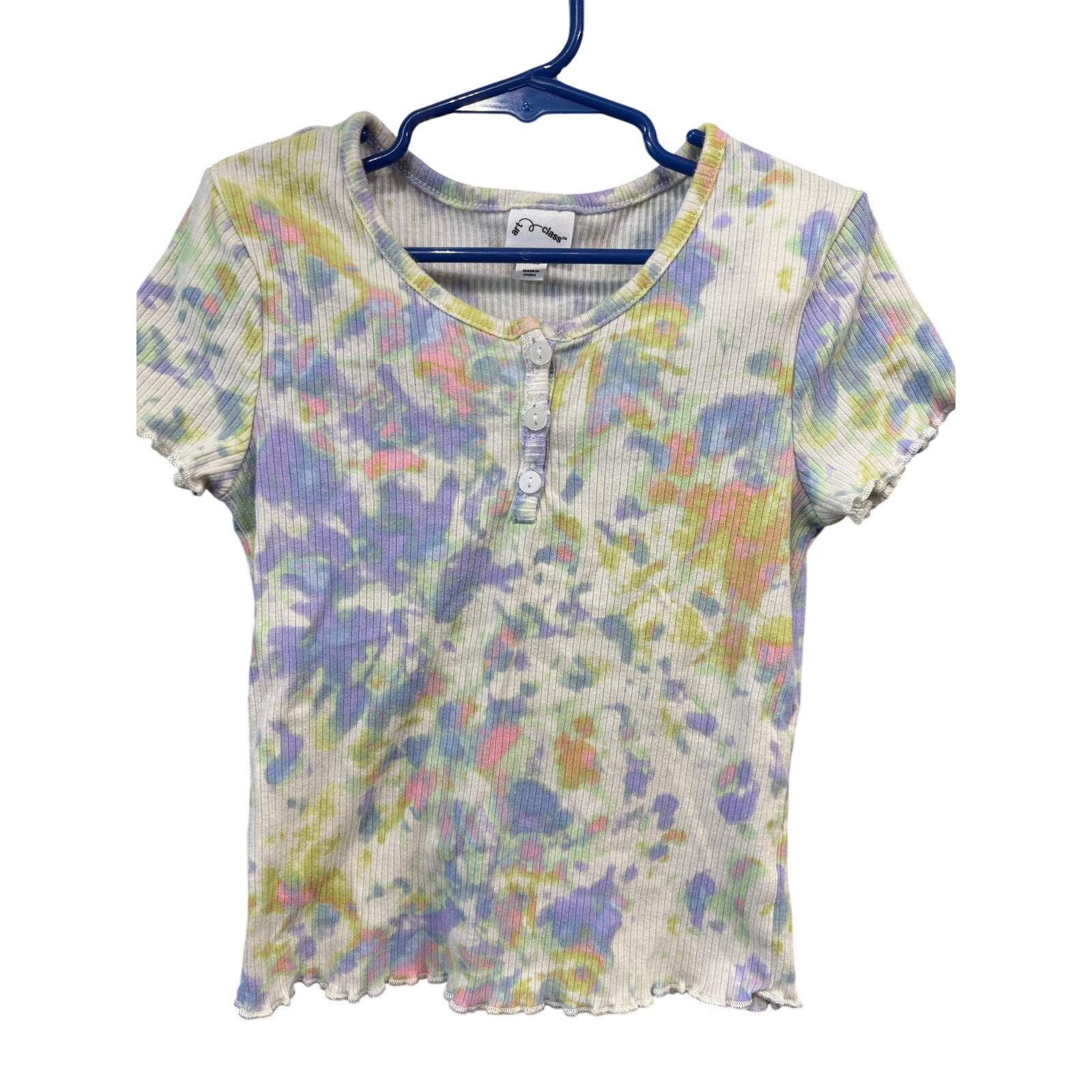 $3 - Colorful Ribbed SS - Art Class - M (8)