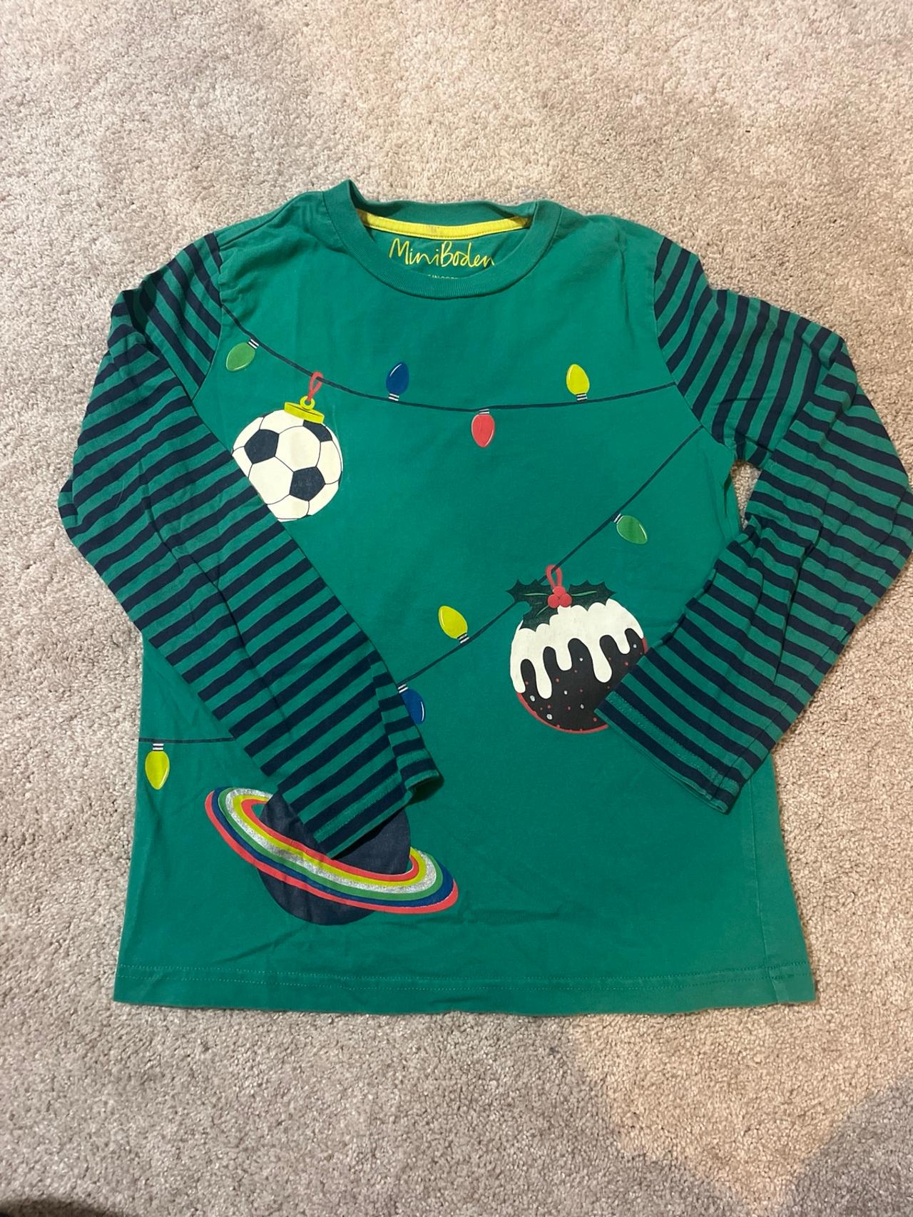 $10 - Mini Boden Christmas shirt