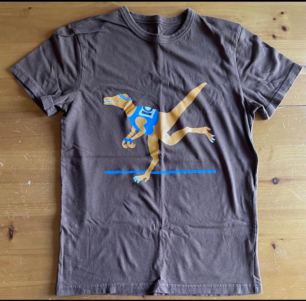 $7.97 - Mini Boden Track Star Dino Tee - sz 12-14