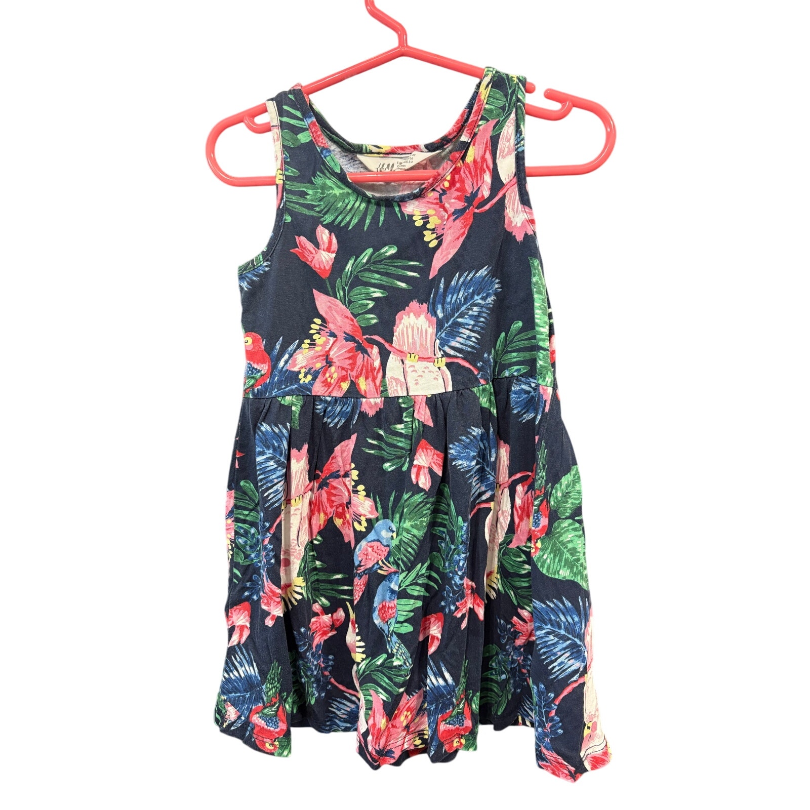 $5 - Tropical Sleeveless Dress - H&M - 2-4Y