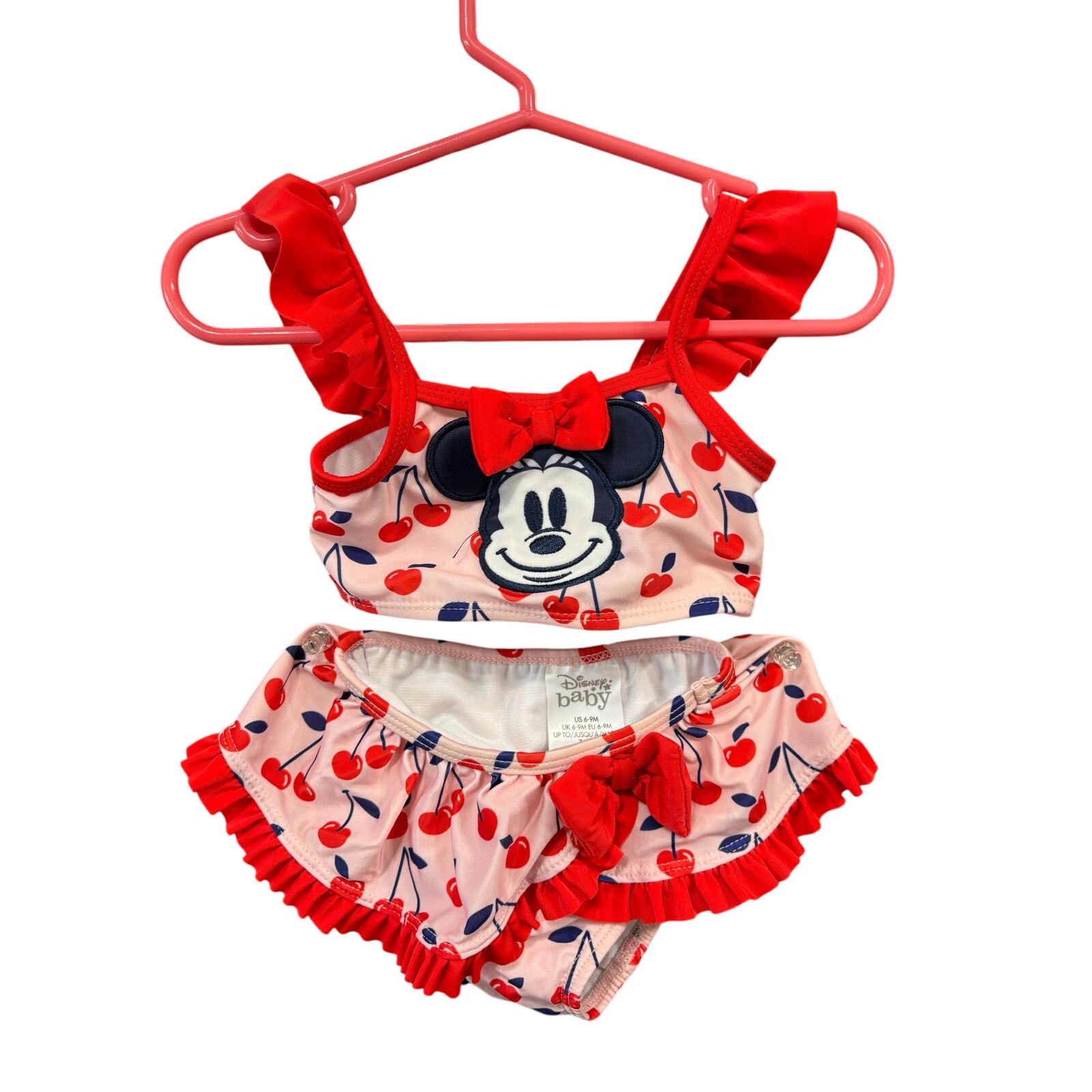 $5 - Minnie Mouse 2 Piece Swimsuit - Disney - 6-9mo