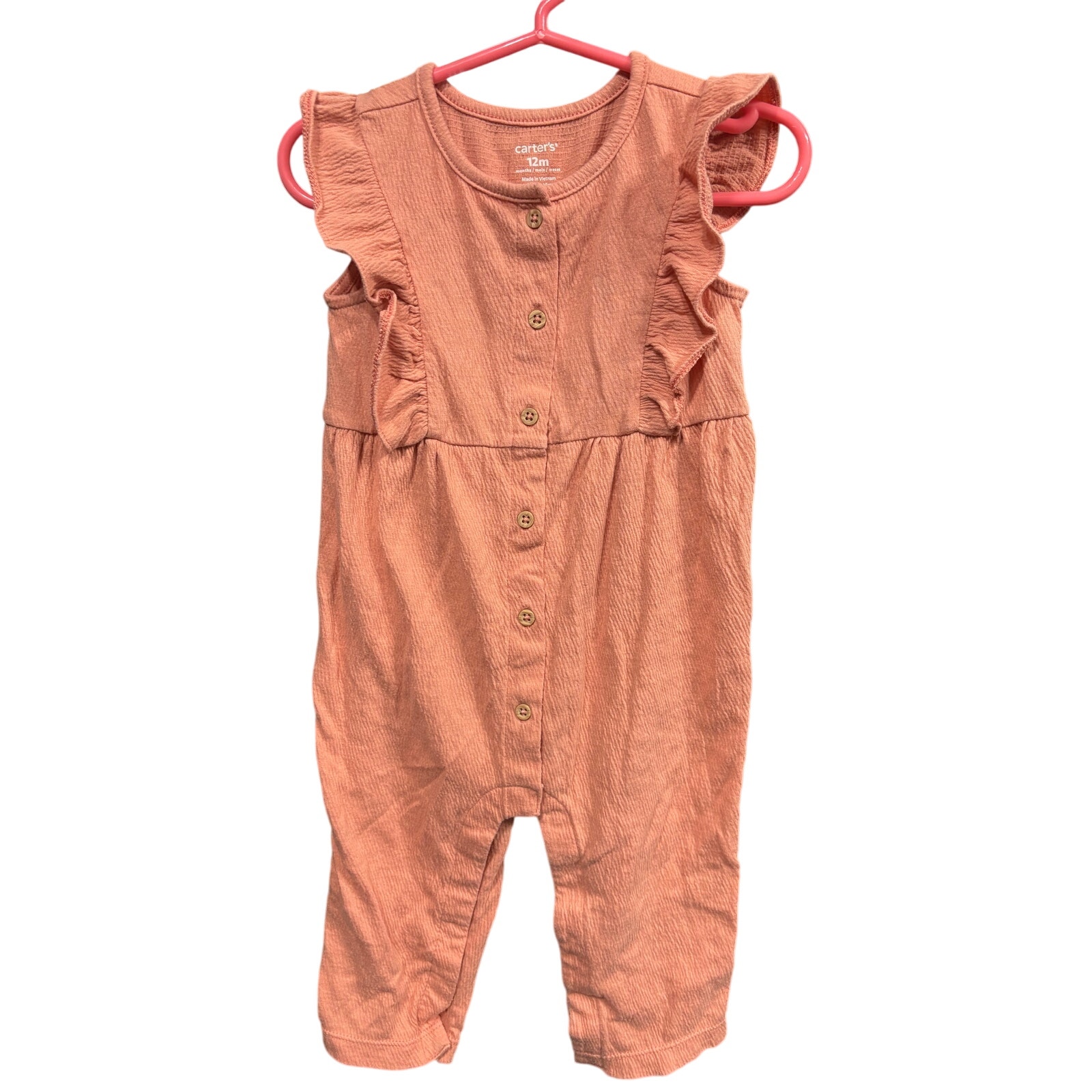 $3 - Peach Jumper - Carter's - 12mo