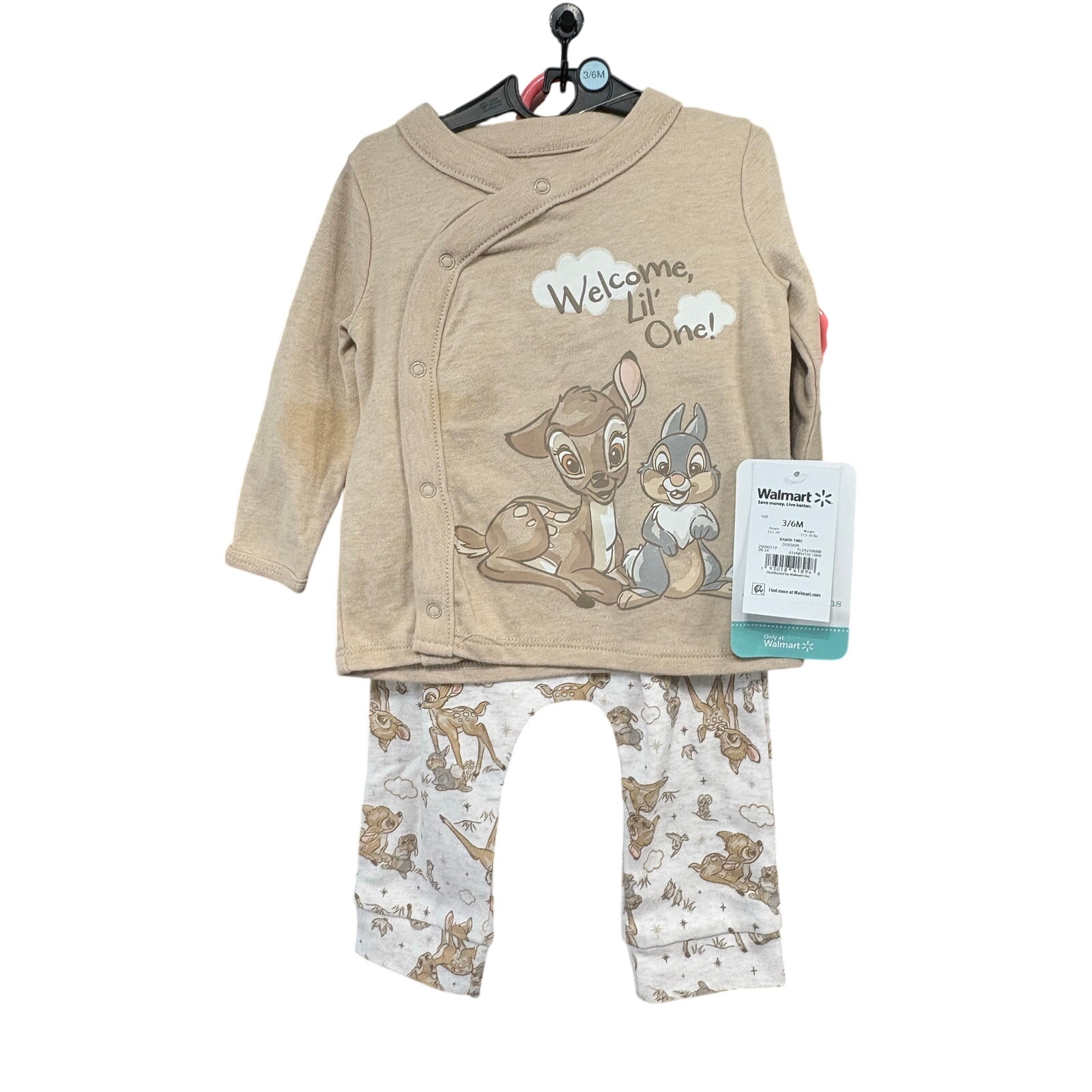 $3 - NWT Bambi Set - Disney Baby - 3-6mo