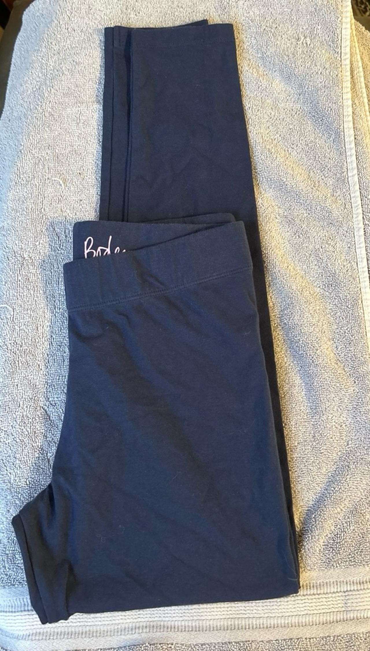 $7.54 - Mini Boden Solid Navy Blue Leggings (11/12)
