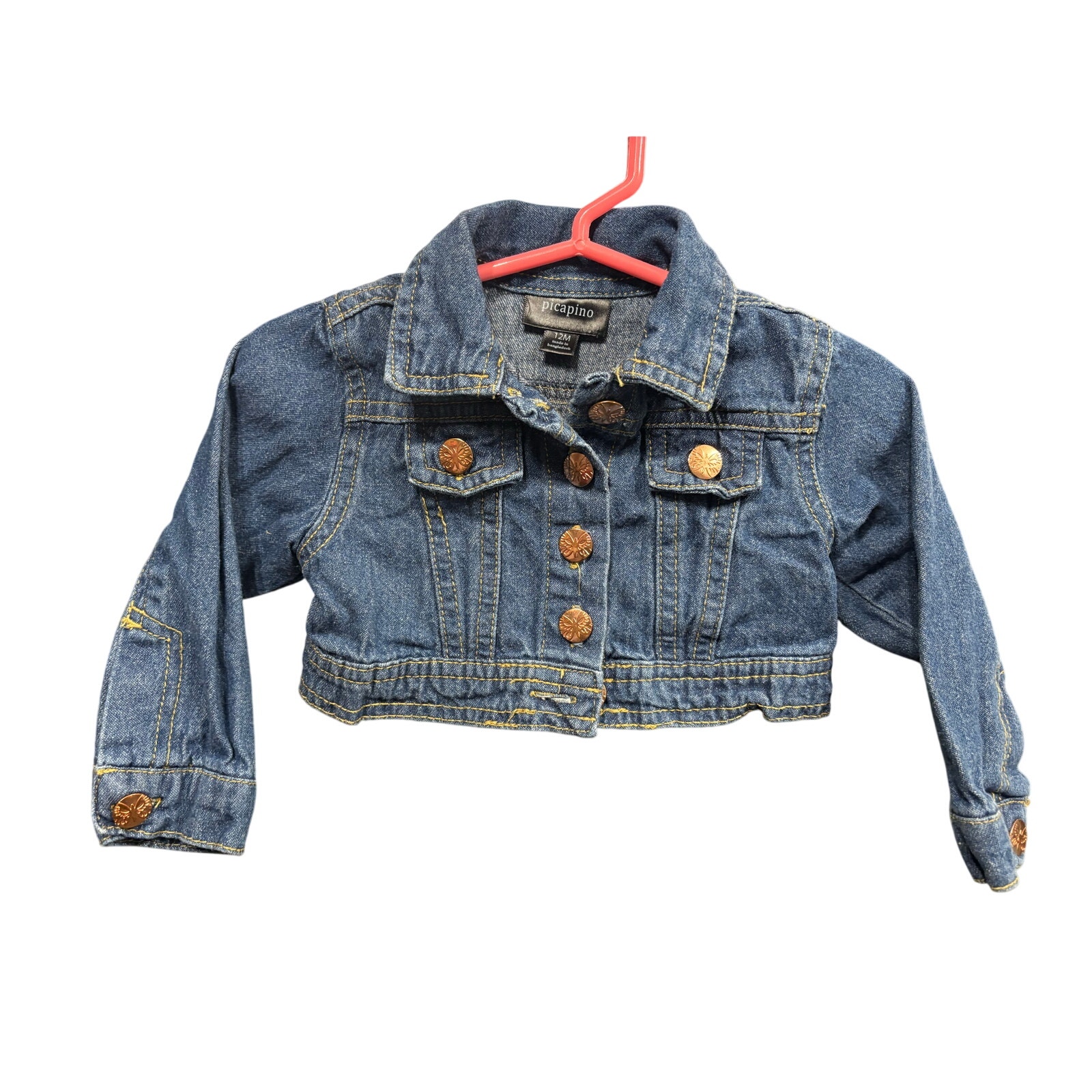 $5 - Denim Jacket - Picapino - 12mo