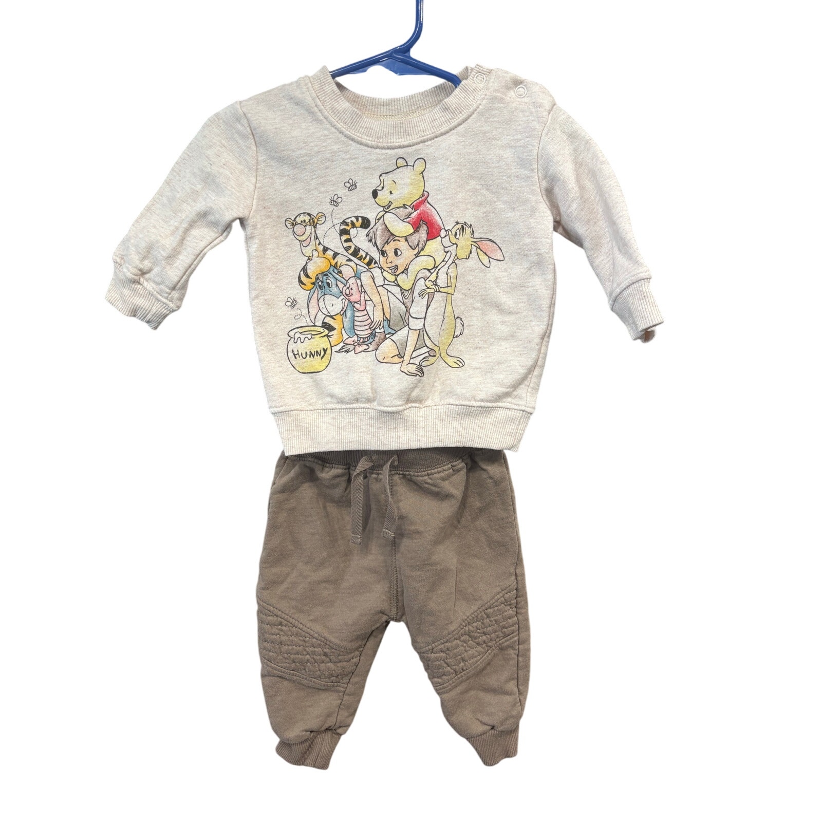 $7 - Winnie the Pooh Sweatsuit - Disney - 0-3mo