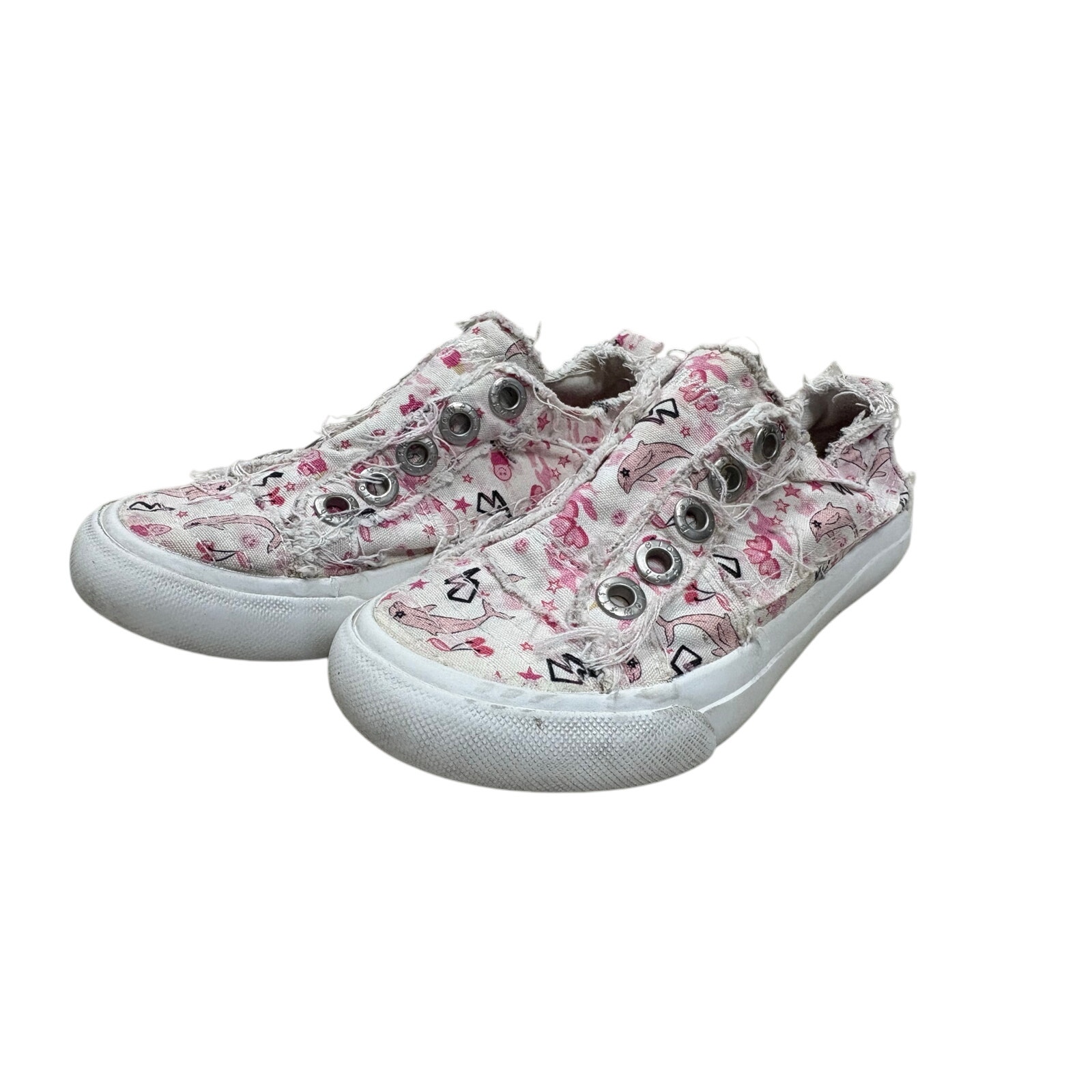 $10 - Abstract Dolphin Slip Ons - Blowfish - 1