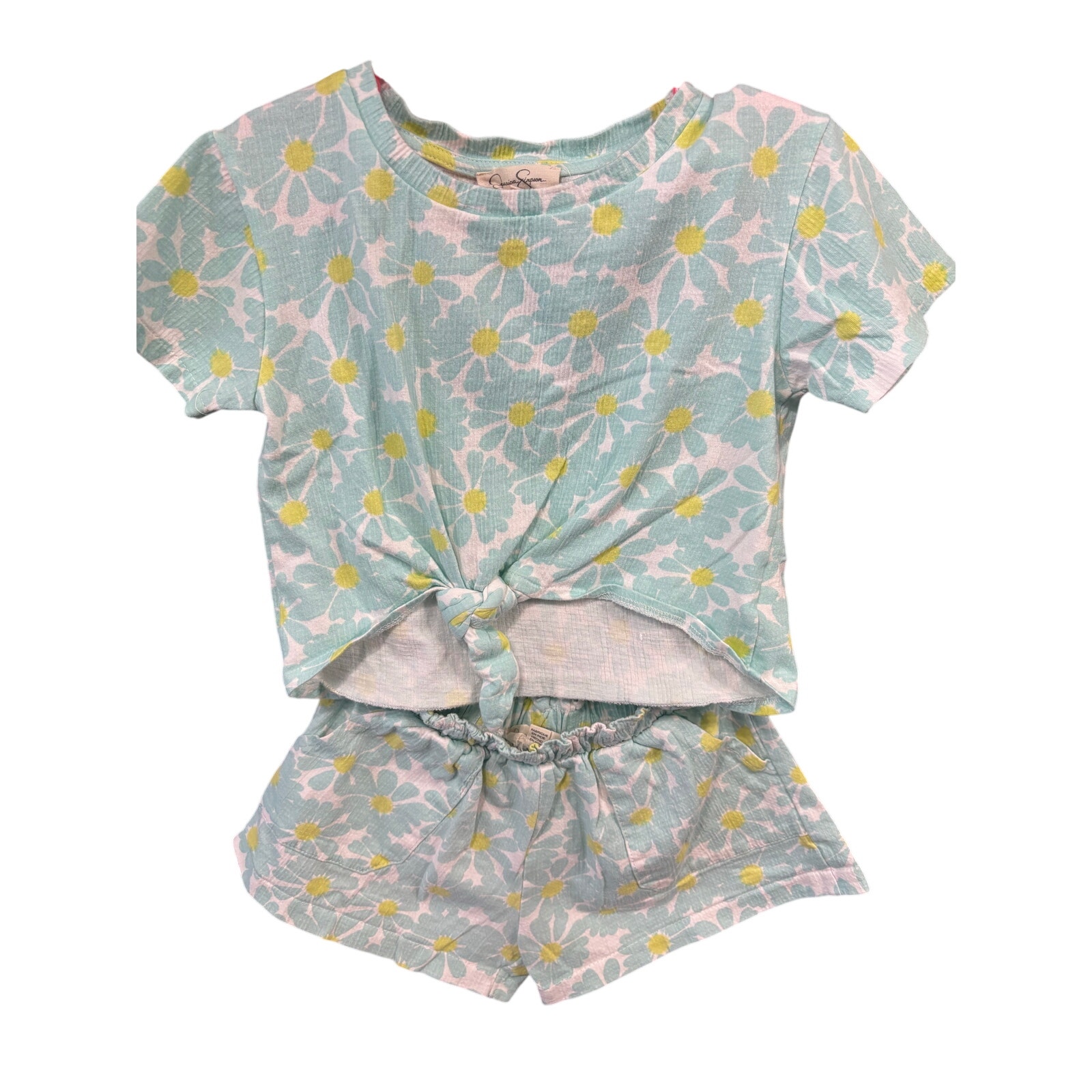 $5 - Blue Floral SS Set - Jessica Simpson - 3T