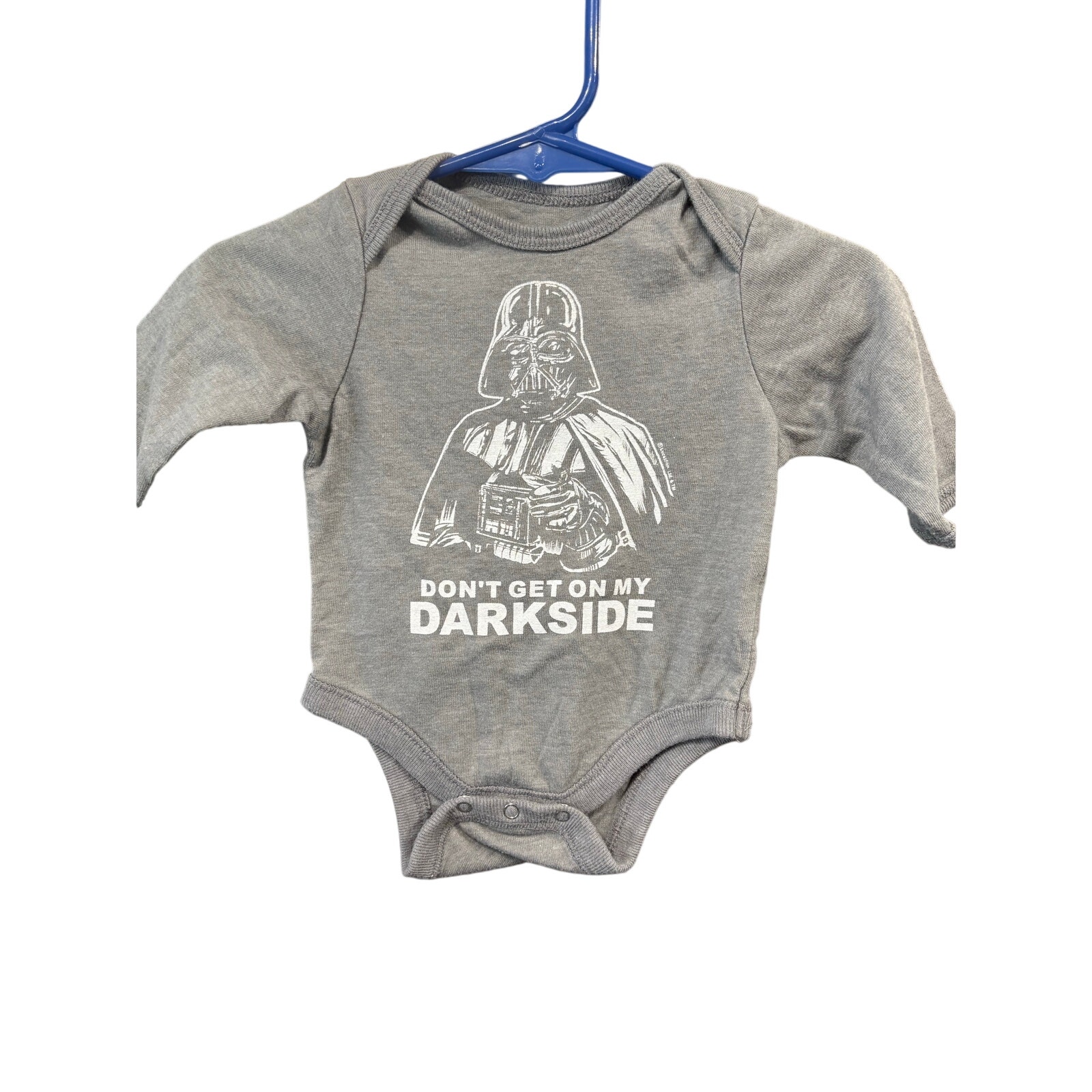 $2 - Darth Vader "Don't Get on My Darkside" LS Onesie - Old Navy - 0-3mo