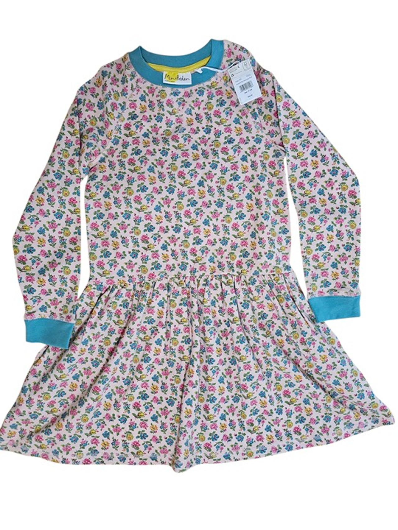 $34.29 - Mini Boden Floral Sweatshirt Dress 9/10y New