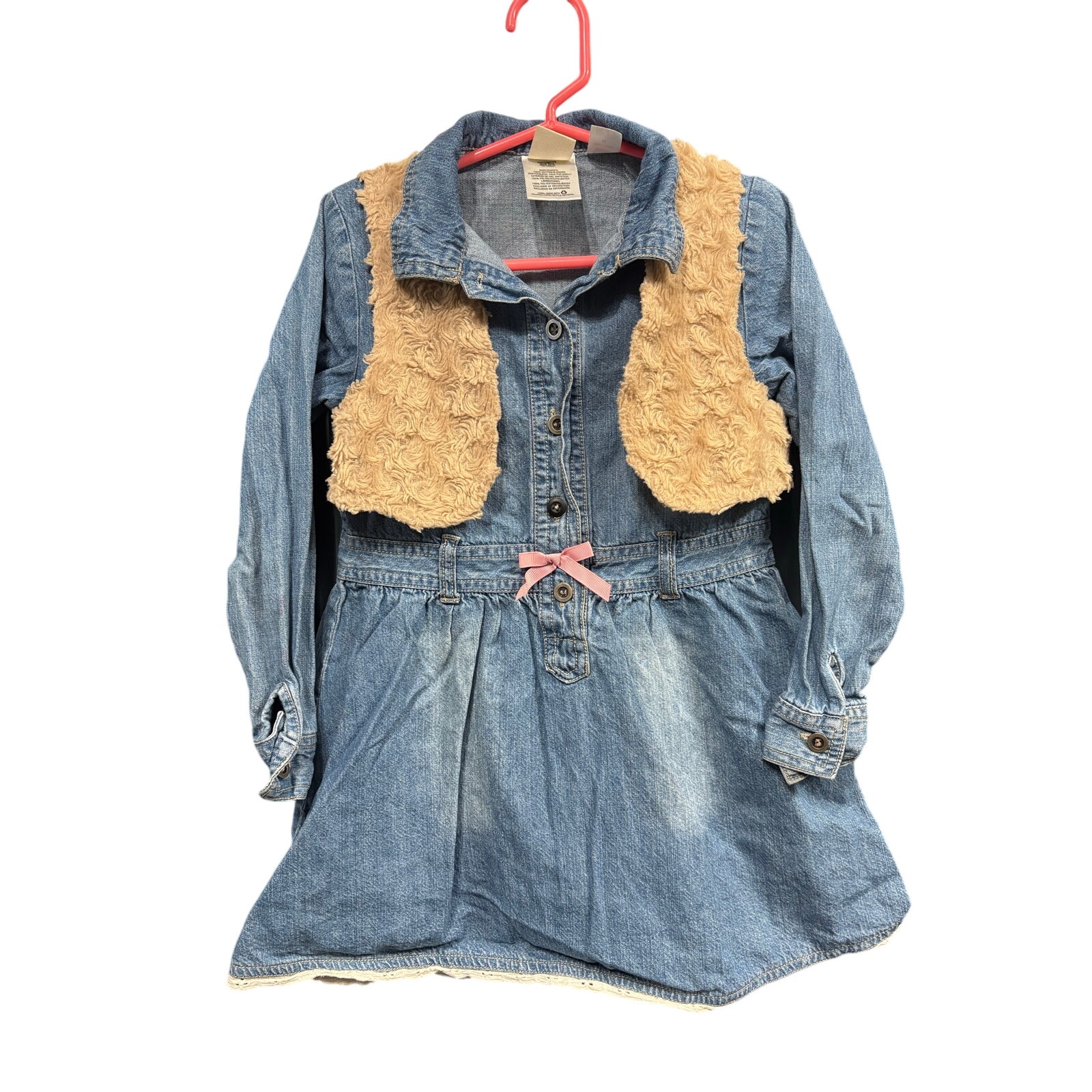 $4 - Denim Dress w/ Vest - Route 66 - 5T