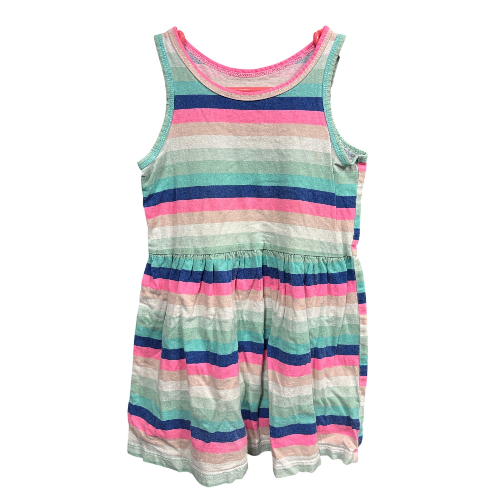 $4 - Striped Sleeveless Dress - Carter's - 4T
