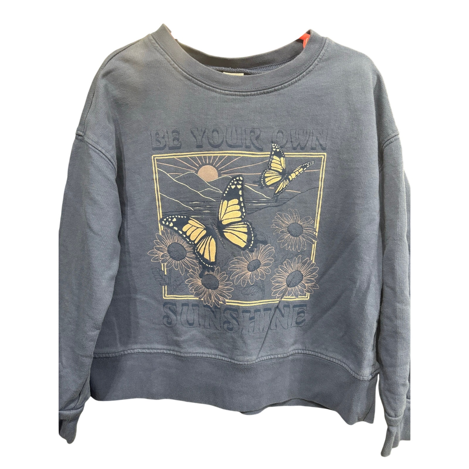 $4 - "Be Your Own Sunshine" Blue Butterly Sweater - Carter's - 7