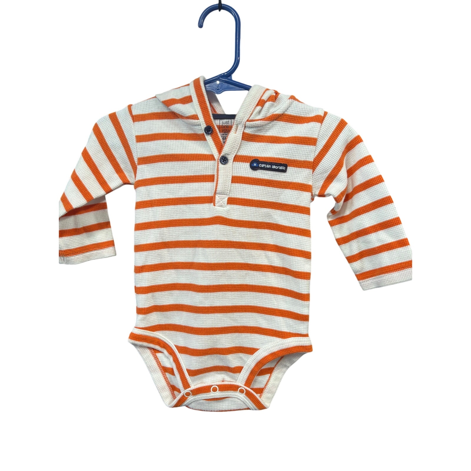 $3 - "Captain Adorable" Hooded Onesie - Carter's - 6mo