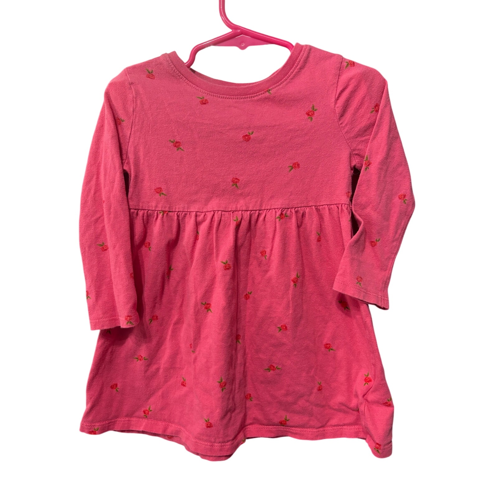 $4 - Floral LS Dress - Old Navy - 2T