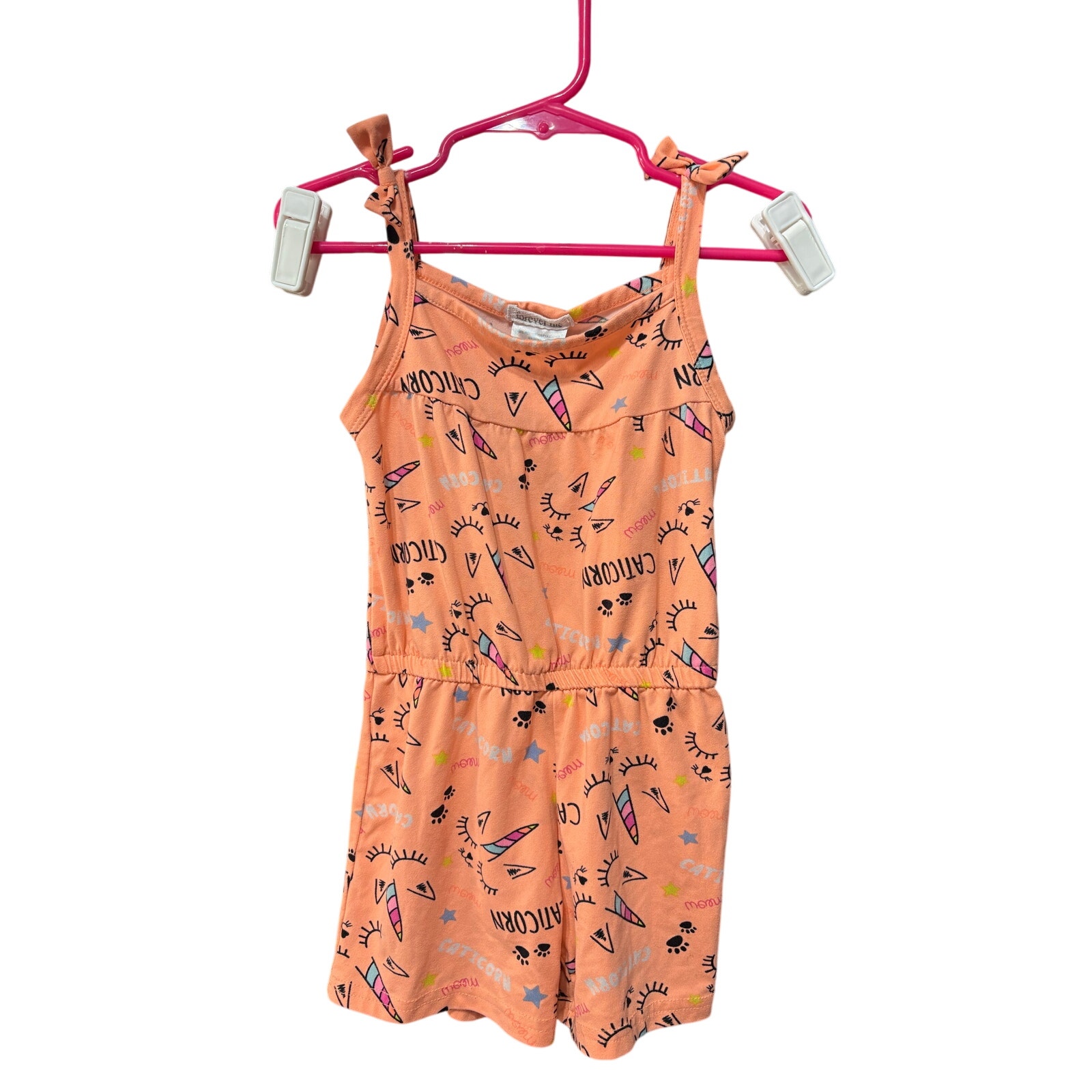 $4 - Colorful "Caticorn" Romper - Forever Me - 2T