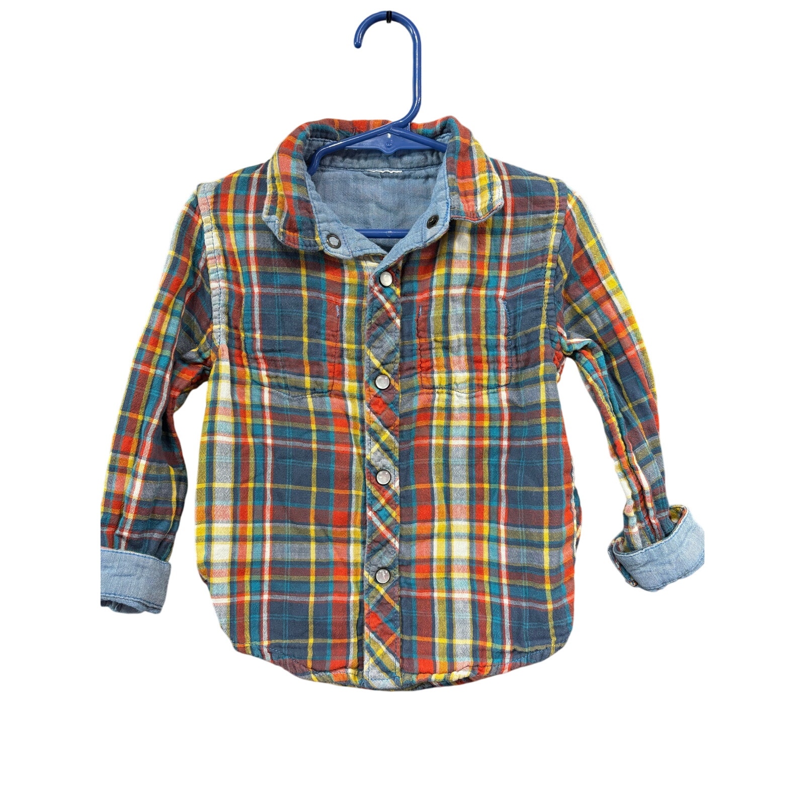 $2 - Reversible LS Button Up - 3T