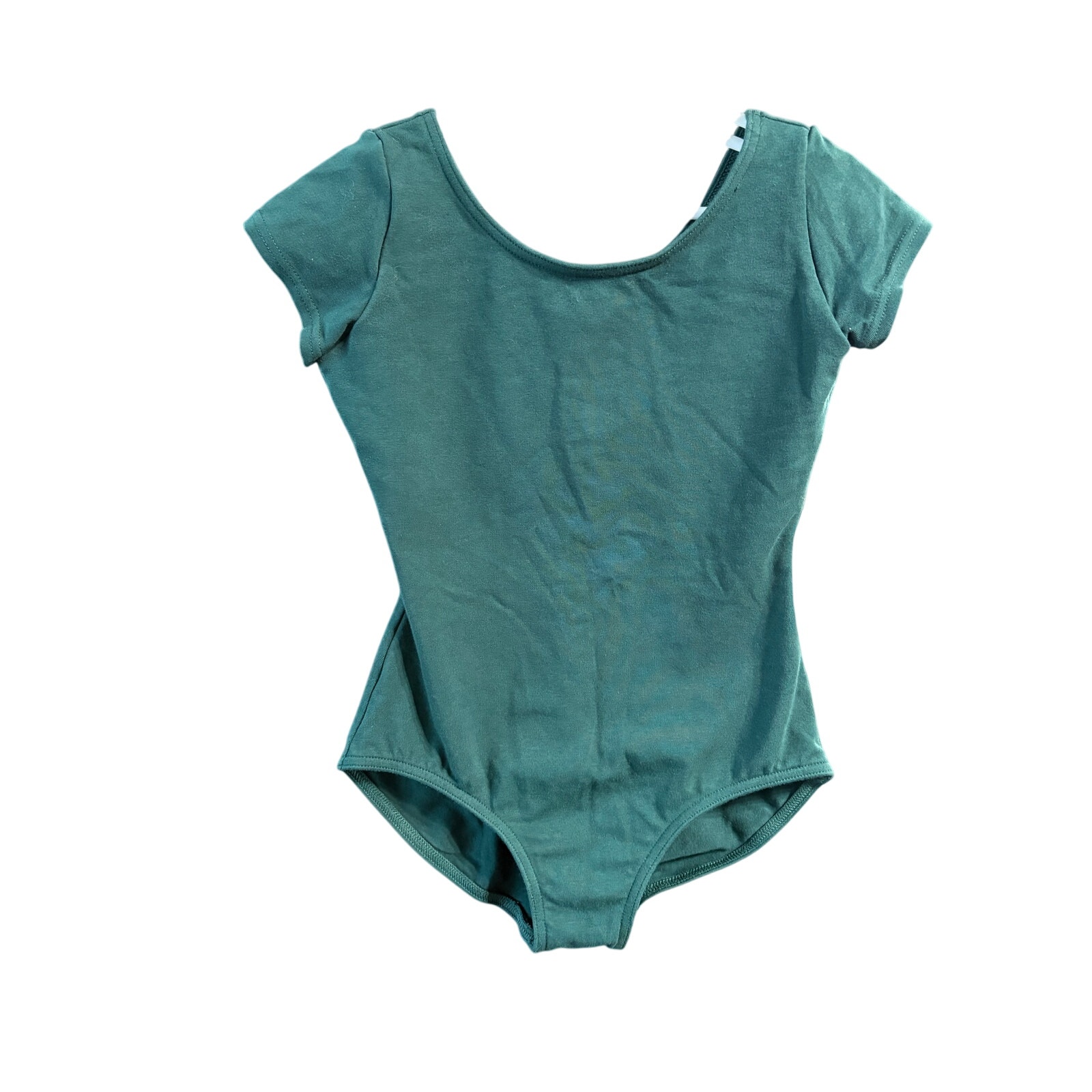 $7 - Mediterranean Green SS Leotard - Capezio - M
