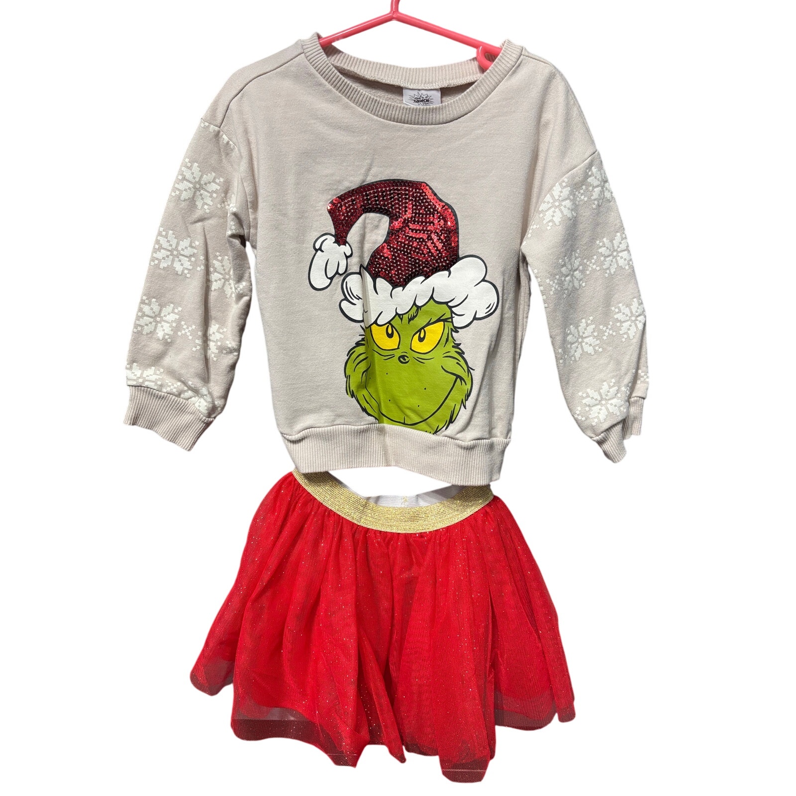 $7 - The Grinch Christmas Set - Dr. Seuss - 3T