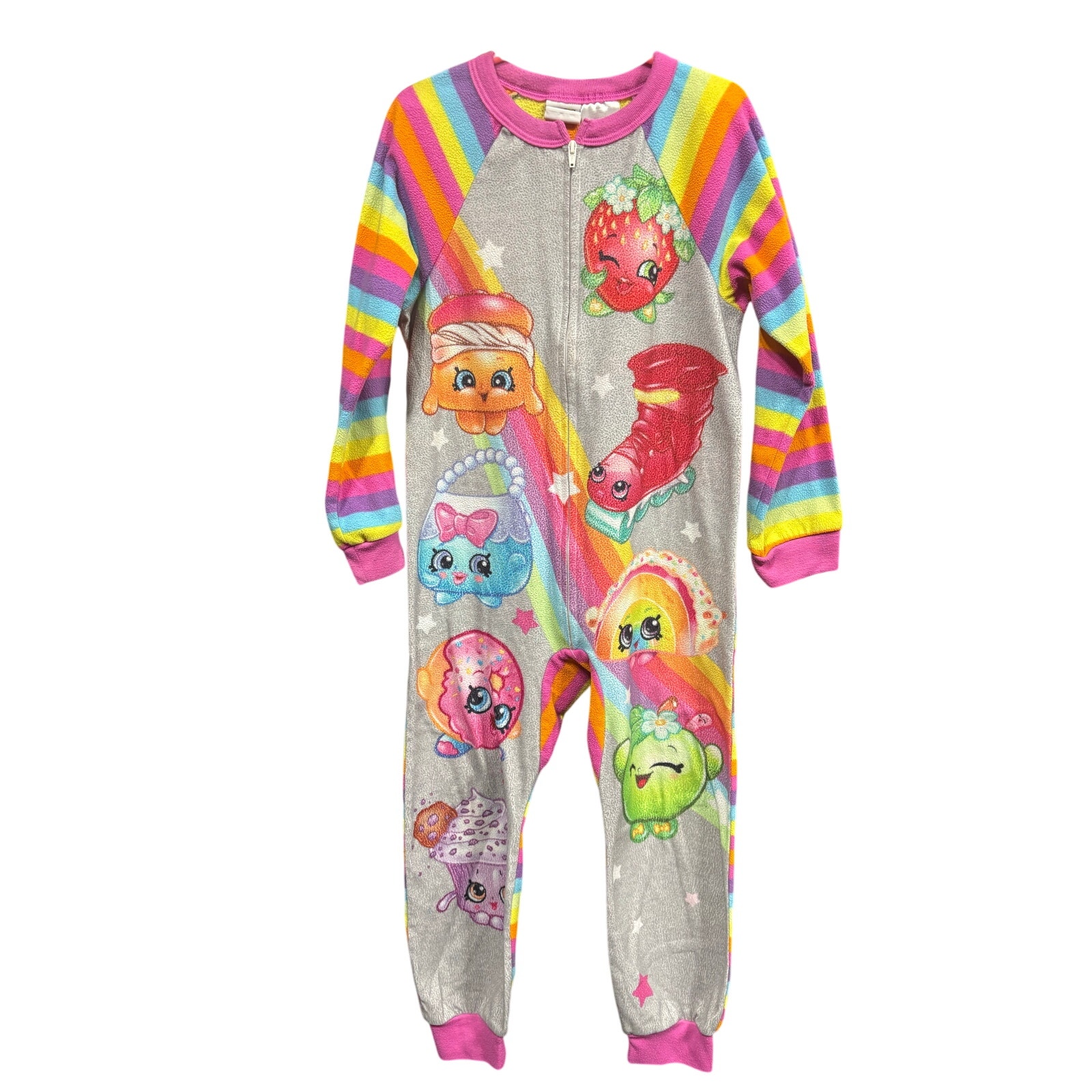 $4 - Brightly Colored LS Onesie - Shopkins - 6/6X