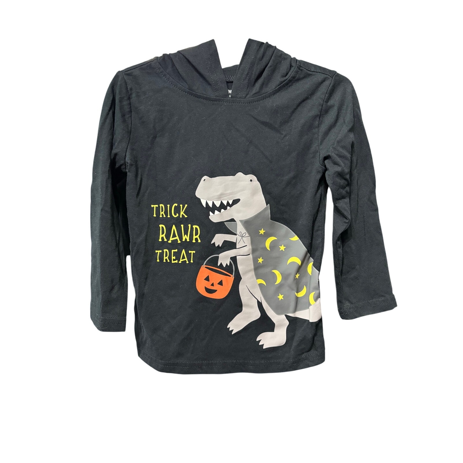 $4 - "Trick Rawr Treat" Dinosaur Halloween Hoodie - Carter's - 2T