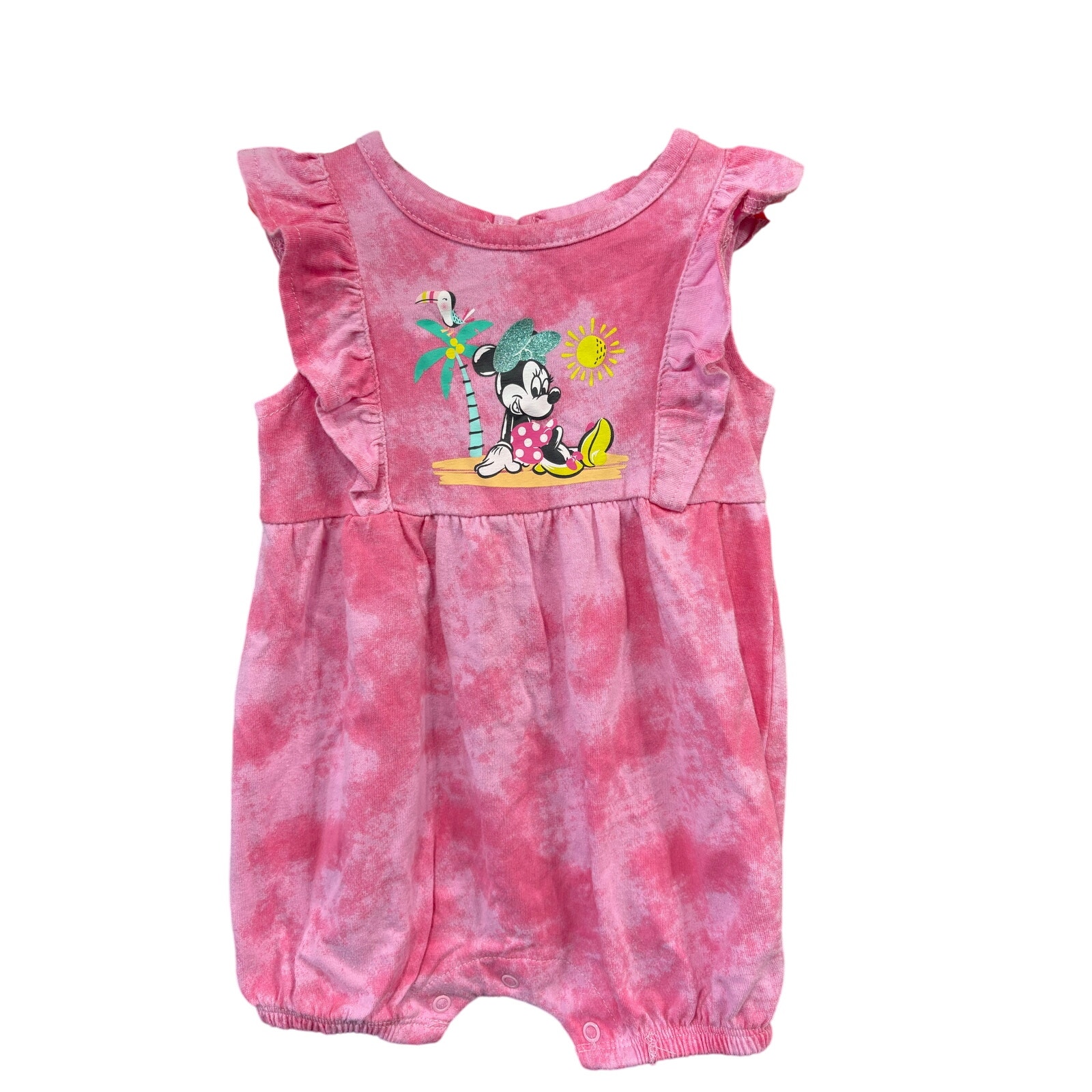$3 - Minnie Vacation Romper - Disney - 6-9mo