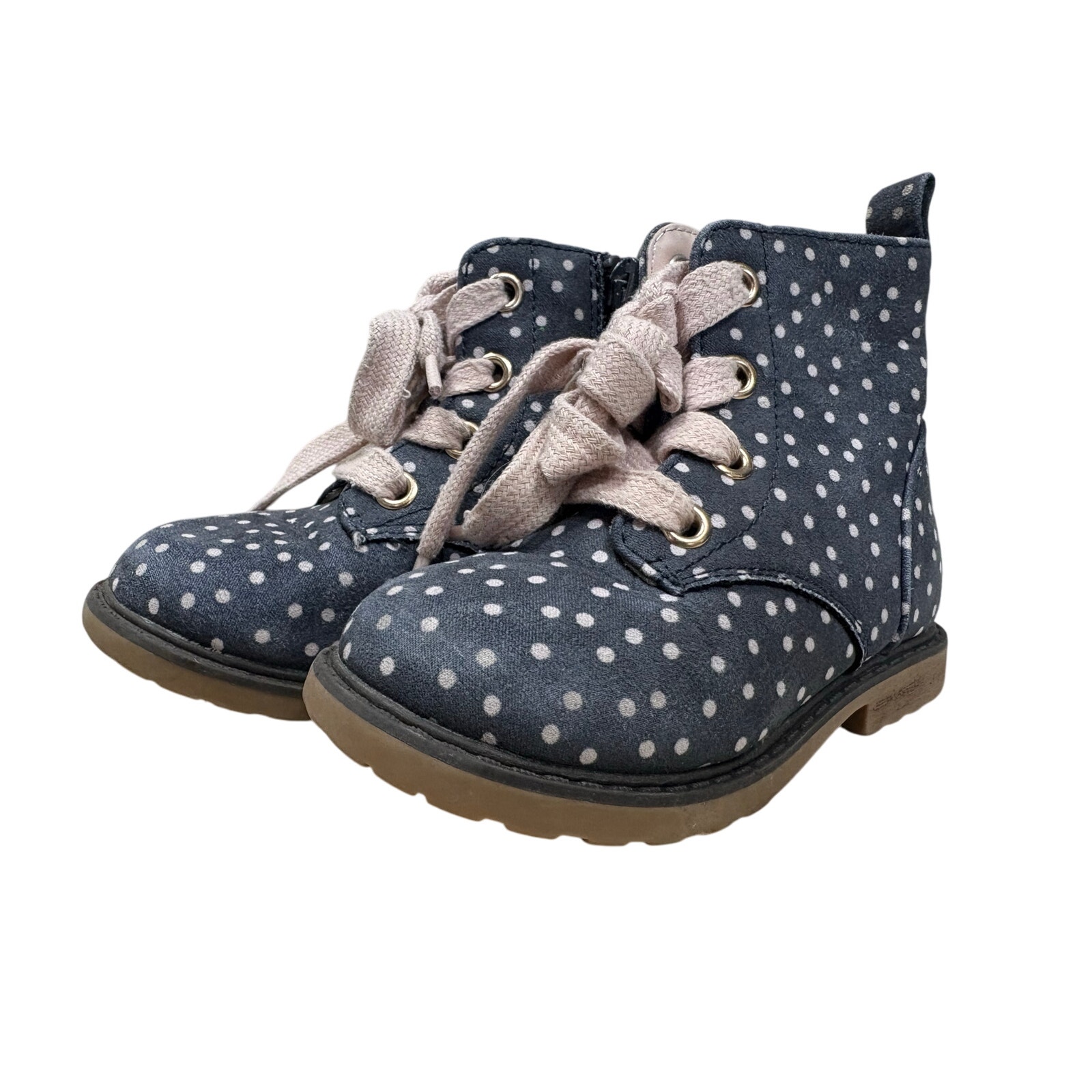 $5 - Navy and Pink Boots - Cat & Jack - 7