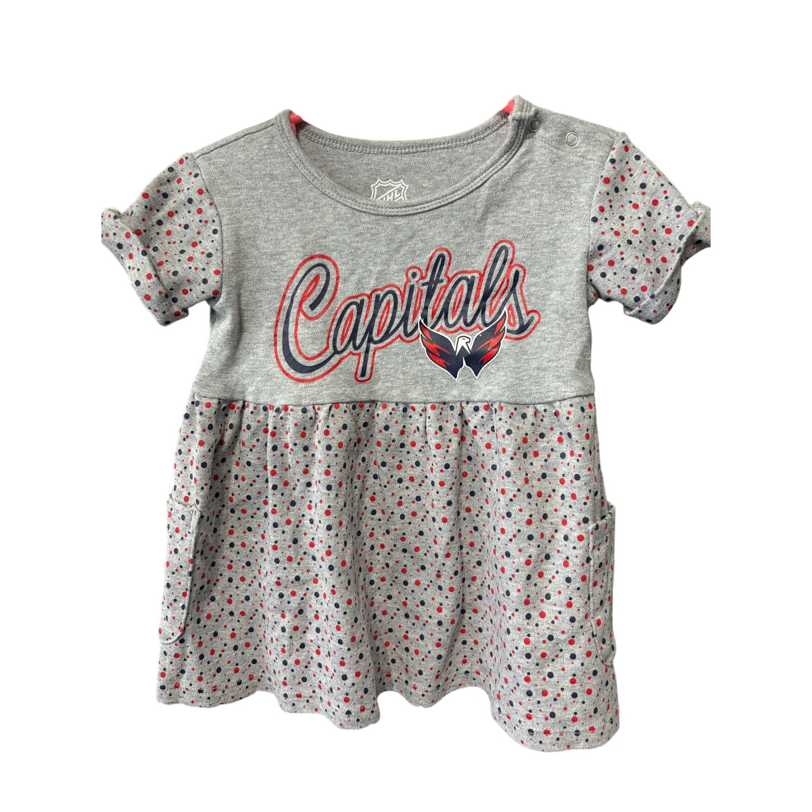$4 - "Capitals" Team Spirit Dress w/ Pockets - NHL - 2T