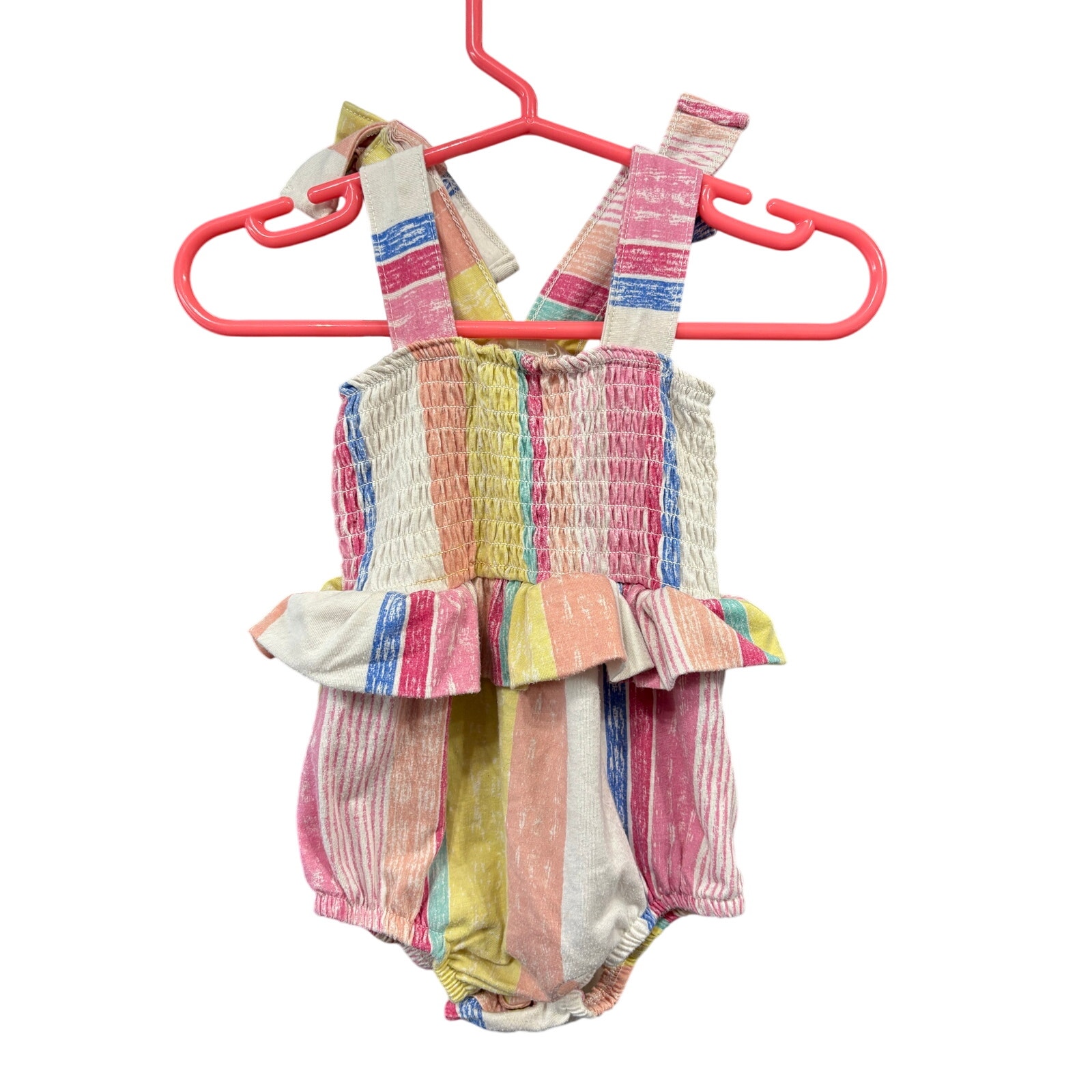 $2 - Colorful Striped Onesie - Jessica Simpson - 12mo