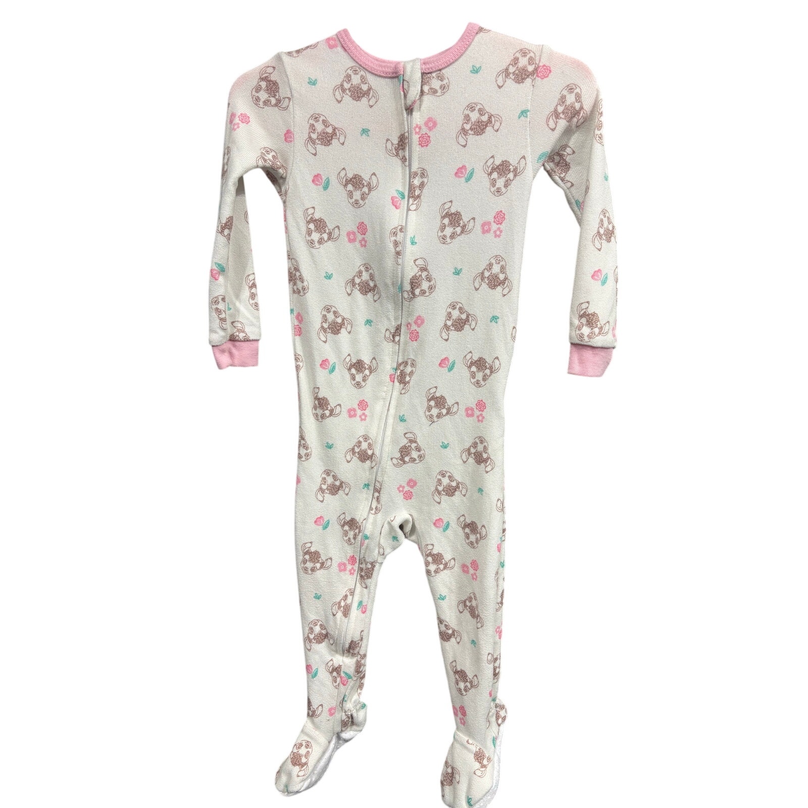 $4 - Bambi Patterned Sleeper - Disney - 12mo