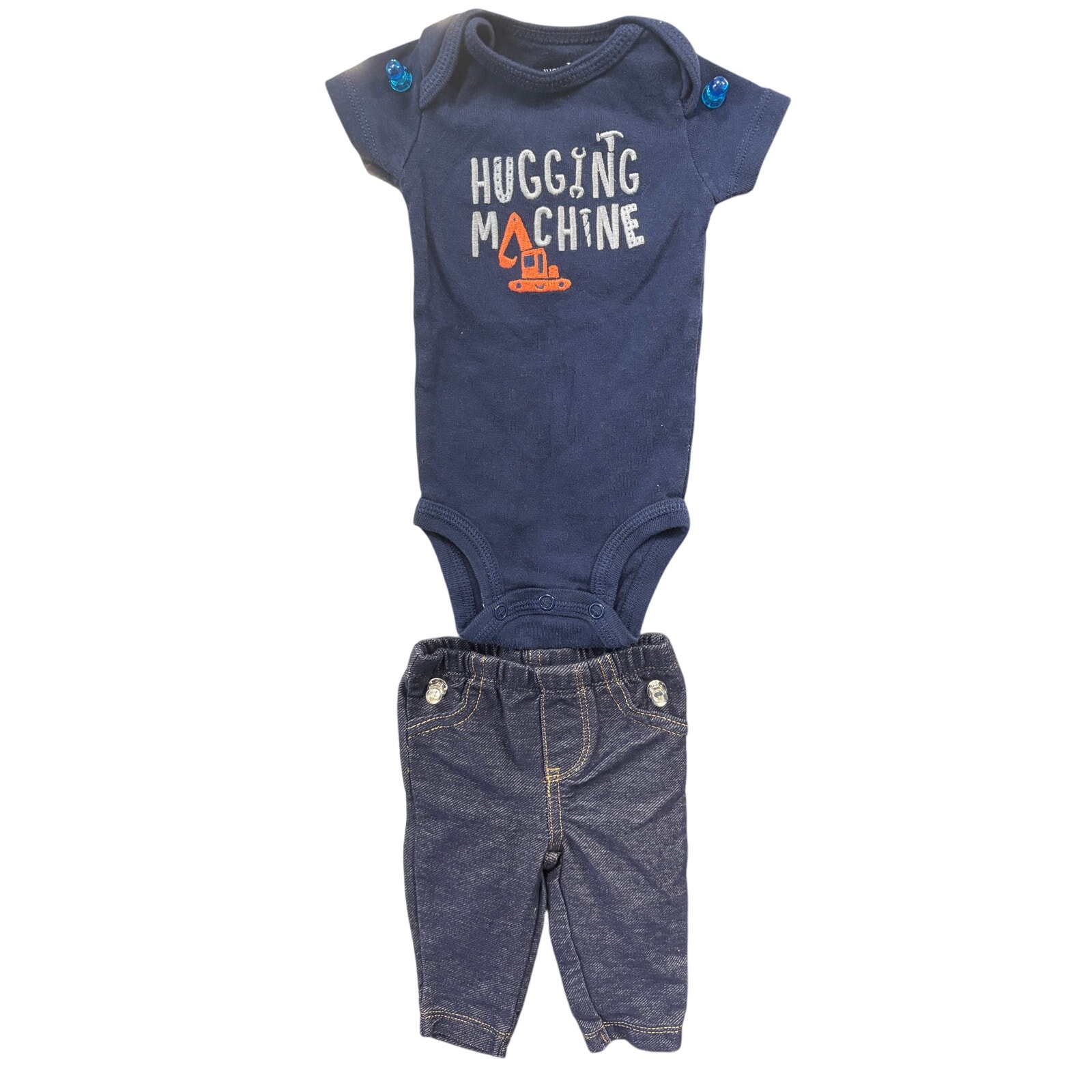 $4 - "Hugging Machine" Outfit - Carter's - NB