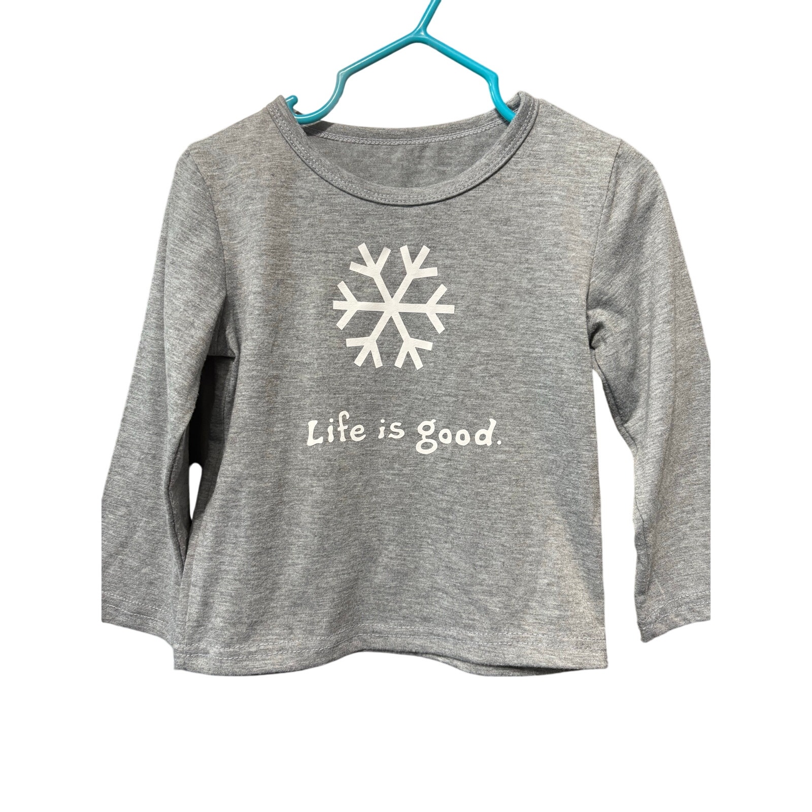 $3 - "Life is Good" Snowflake LS - 2T