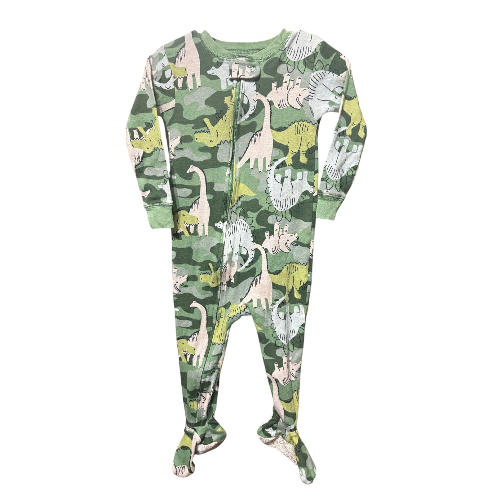 $3 - Green Dinosaur Sleeper - Carter's - 18mo