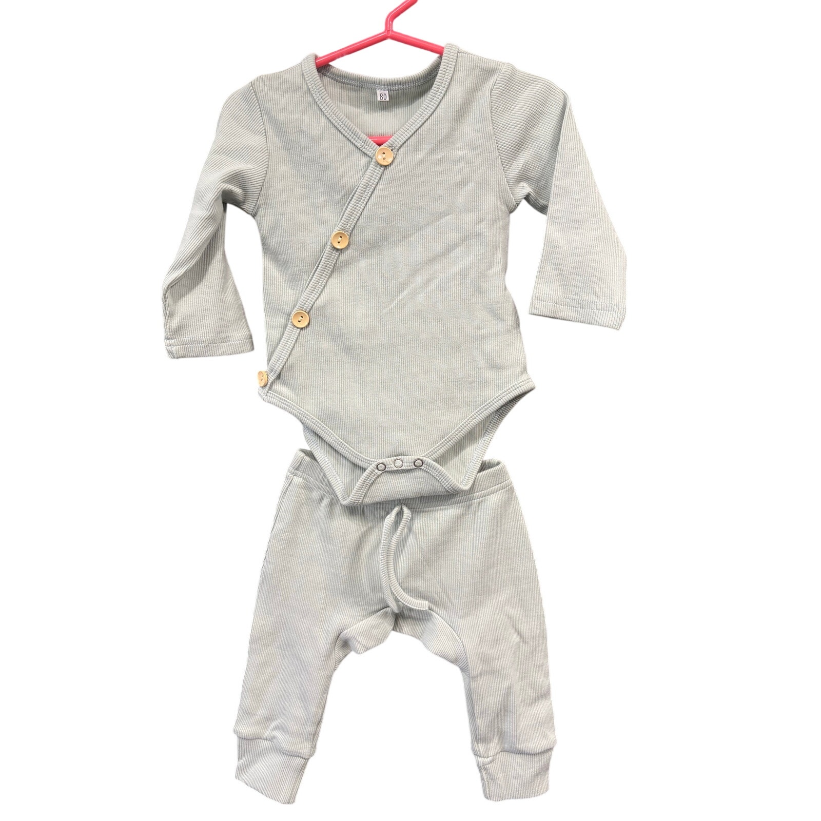 $4 - Mint LS Outfit - 9-12mo