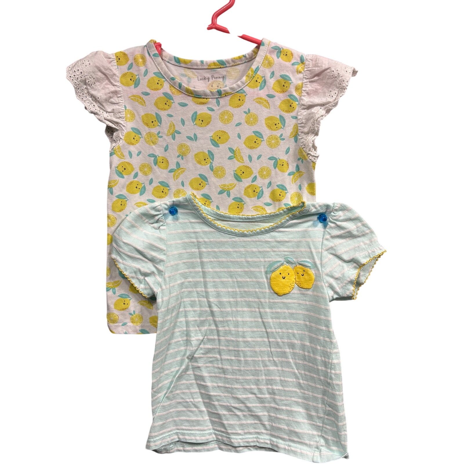 $5 - 2-Pack Lemon SS Shirts - Lucky Penny - 4