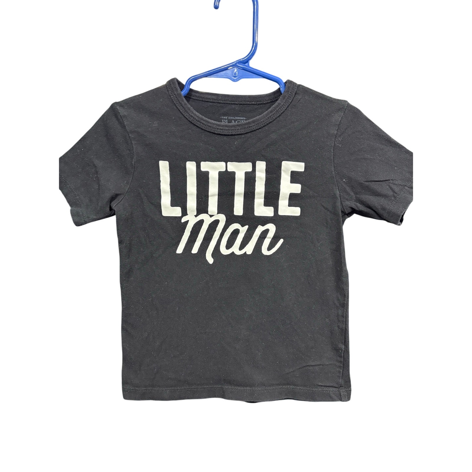 $3 - Black "Little Man" SS - The Children's Place - 3T