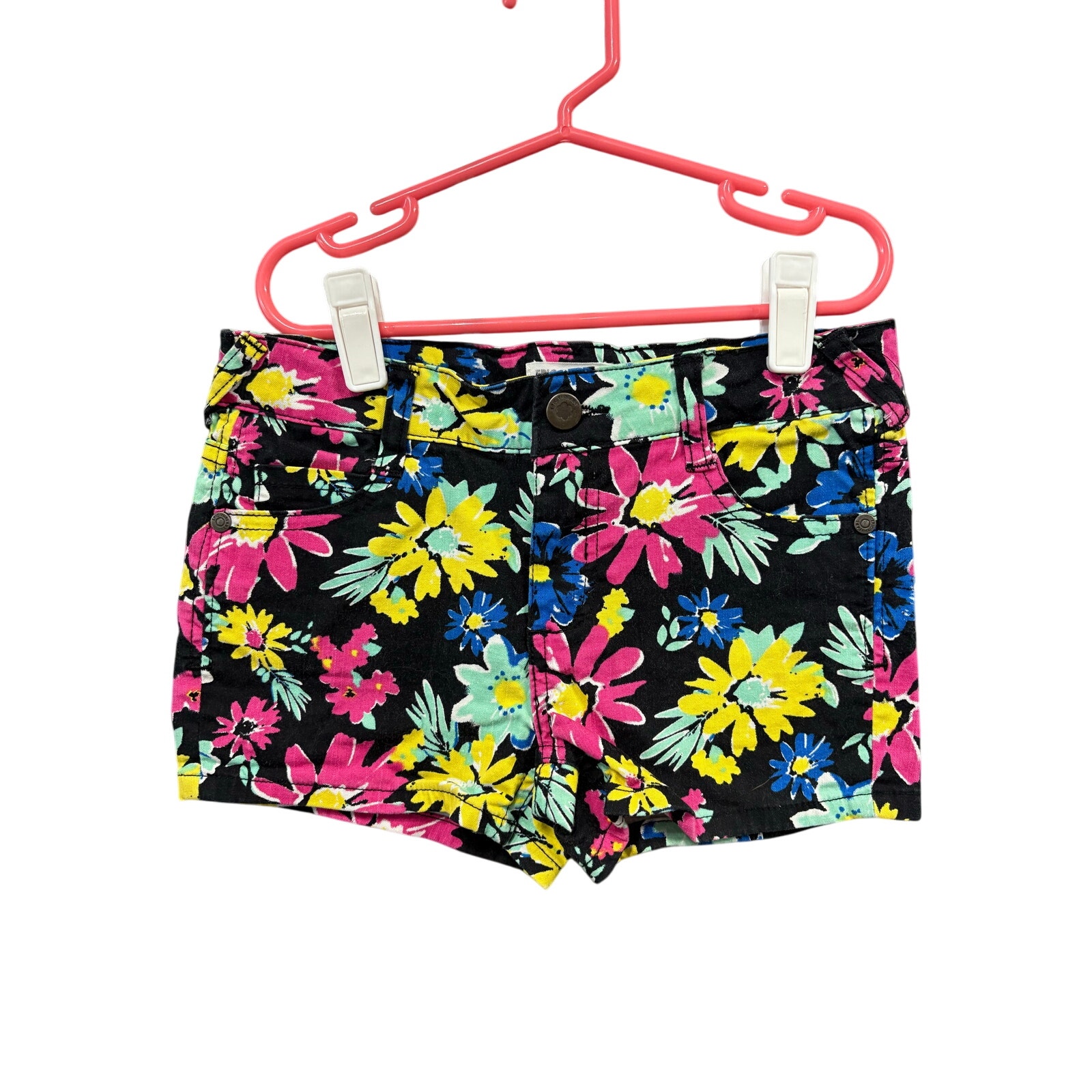 $5 - Black bottoms w/ Colorful Flowers - Epic Threads - 8