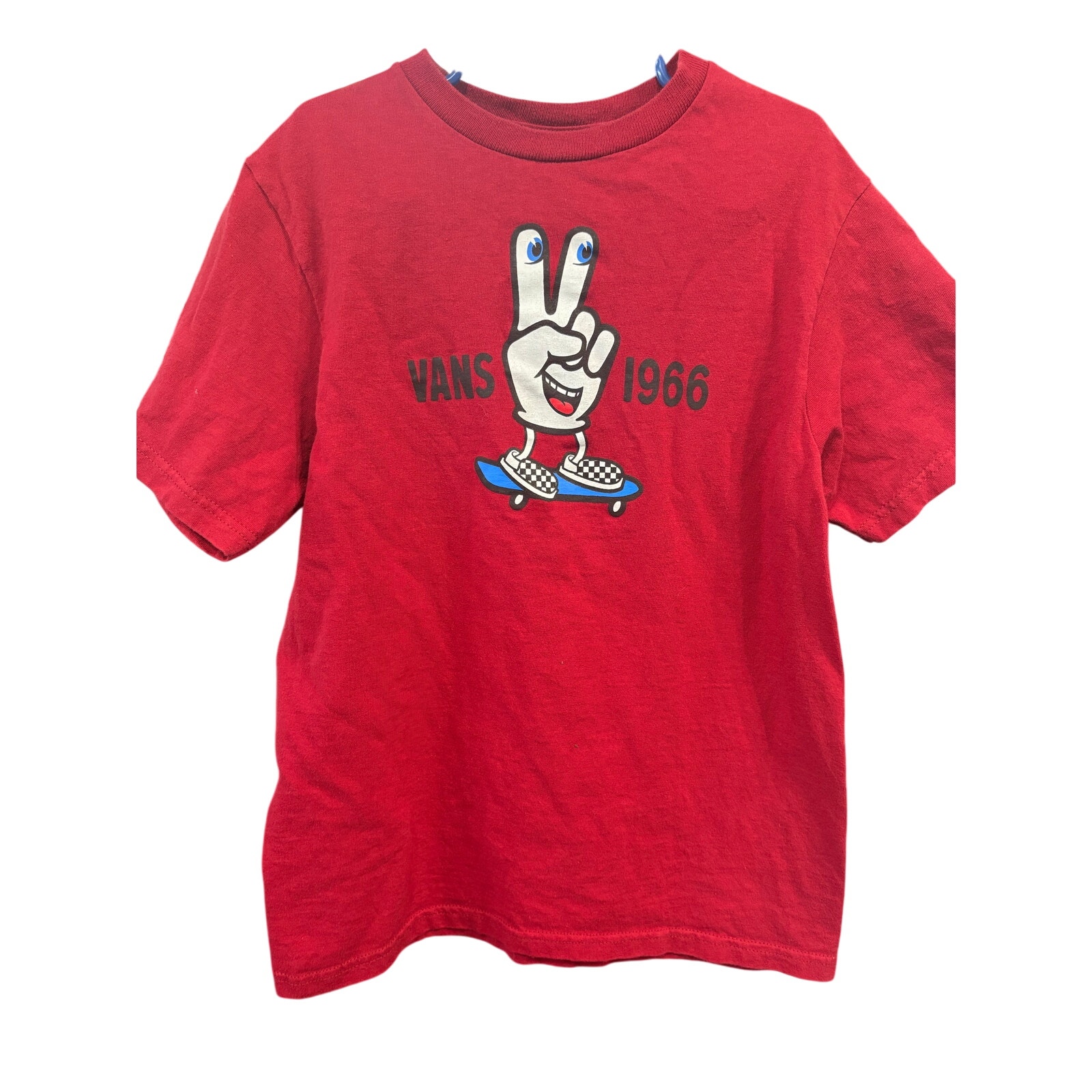 $5 - Red "Vans 1966" SS - Vans - M